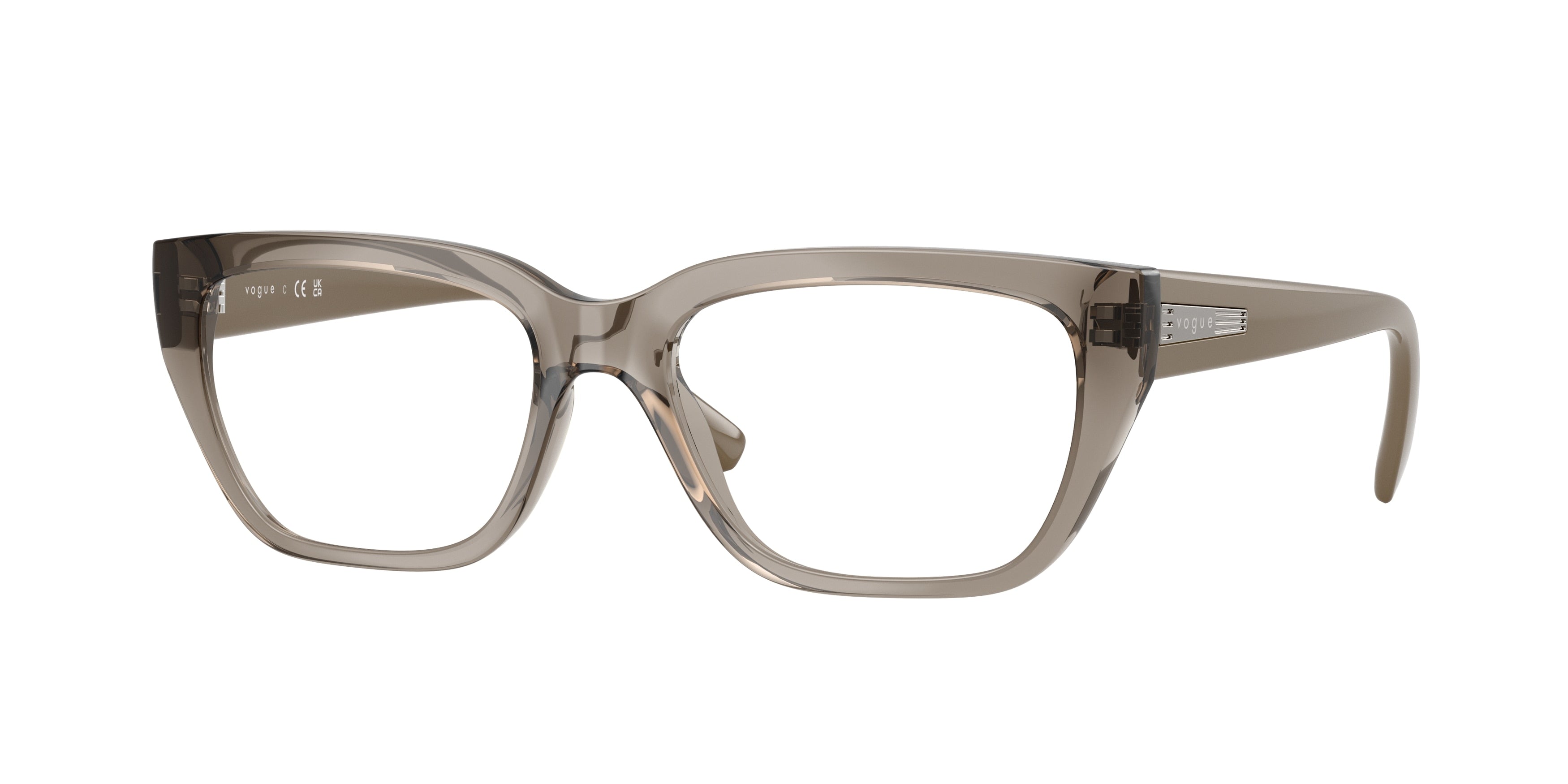Vogue VO5609 Pillow Eyeglasses 3156-Transparent Brown 53-140-17 - Color Map Brown