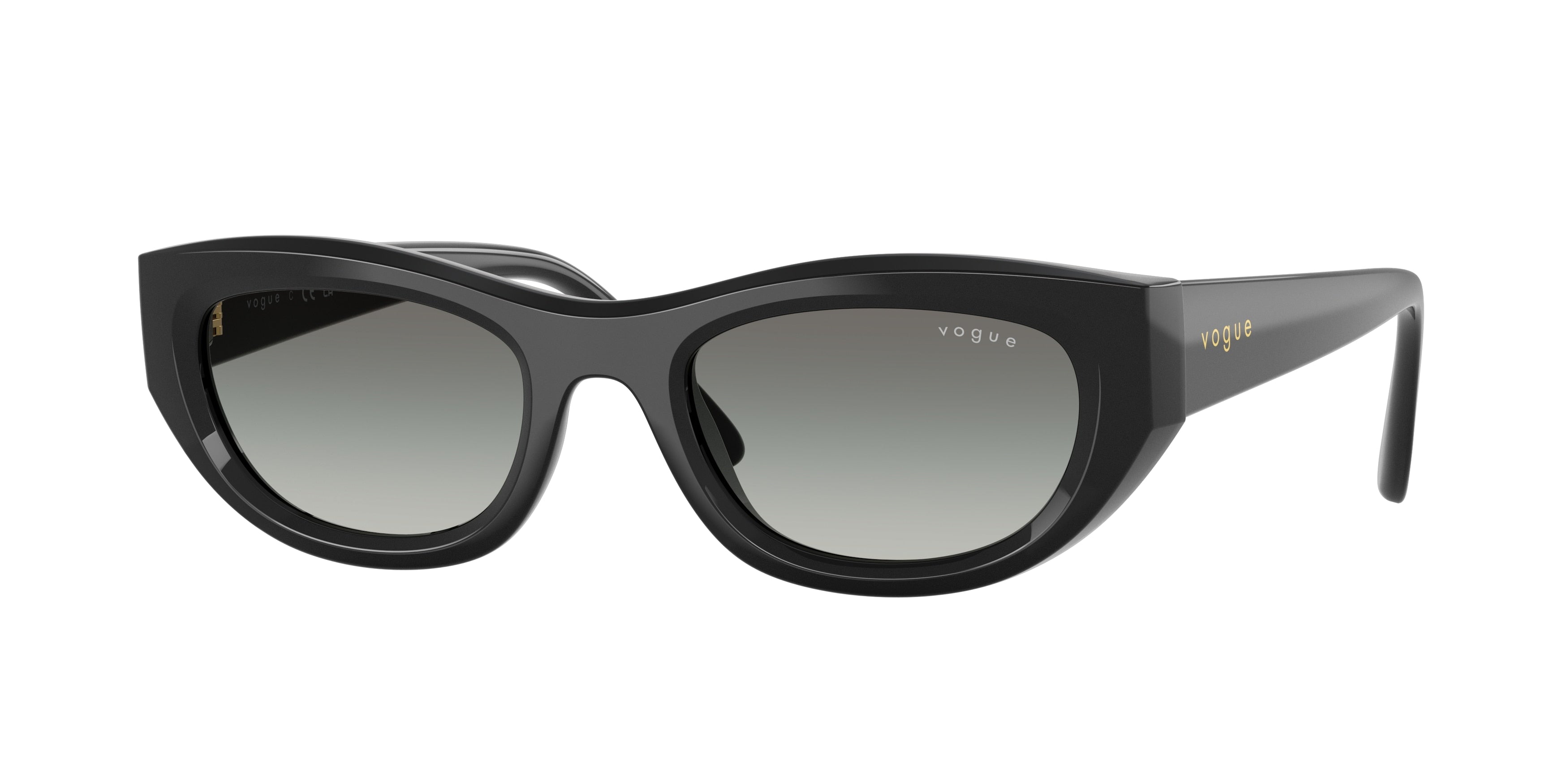 Vogue VO5616S Cat Eye Sunglasses W44/11-Black 51-140-21 - Color Map Black