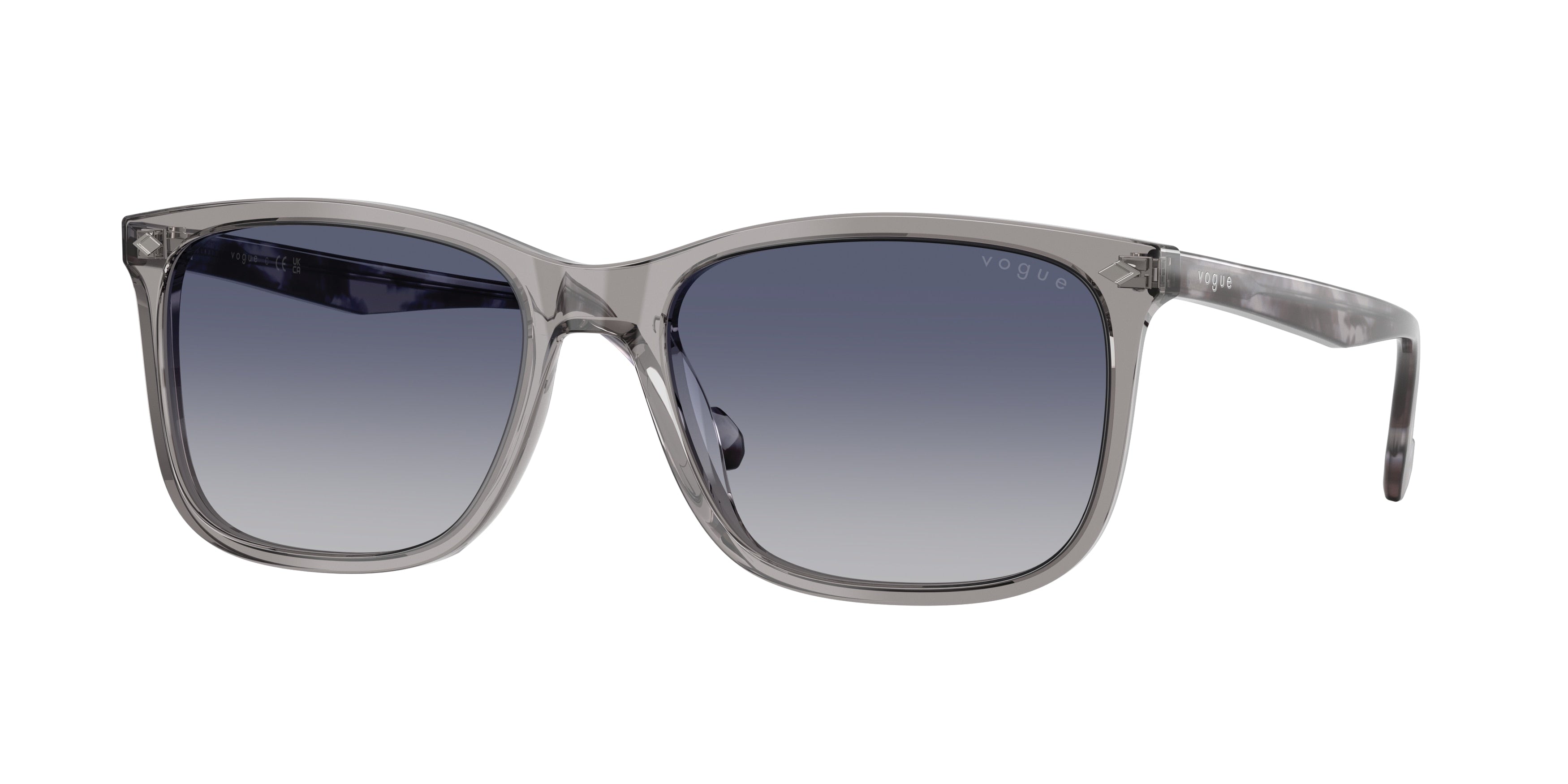 Vogue VO5618S Pillow Sunglasses 28204L-Transparent Grey 57-145-18 - Color Map Grey
