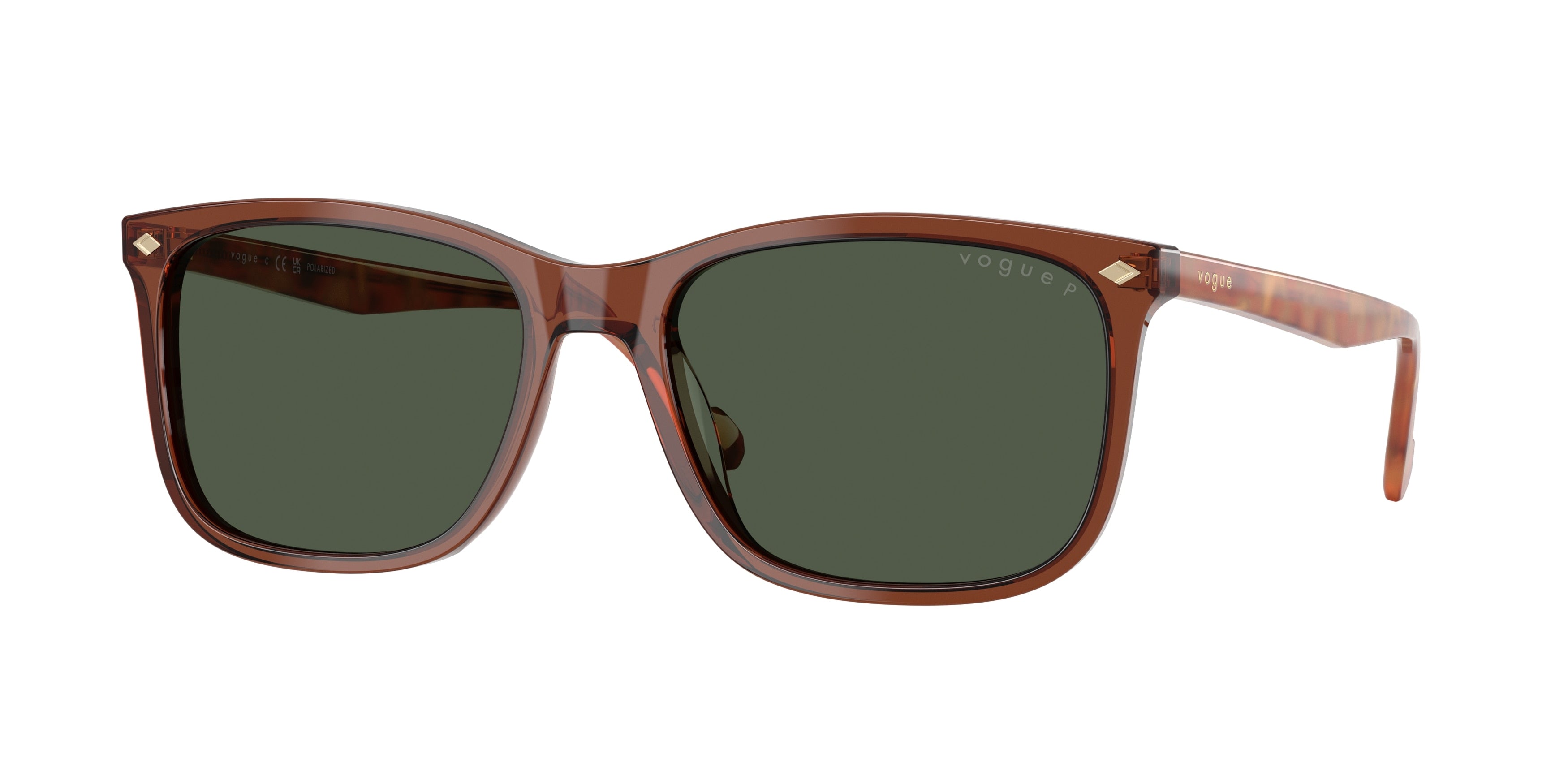 Vogue VO5618S Pillow Sunglasses 32029A-Transparent Brown 57-145-18 - Color Map Brown