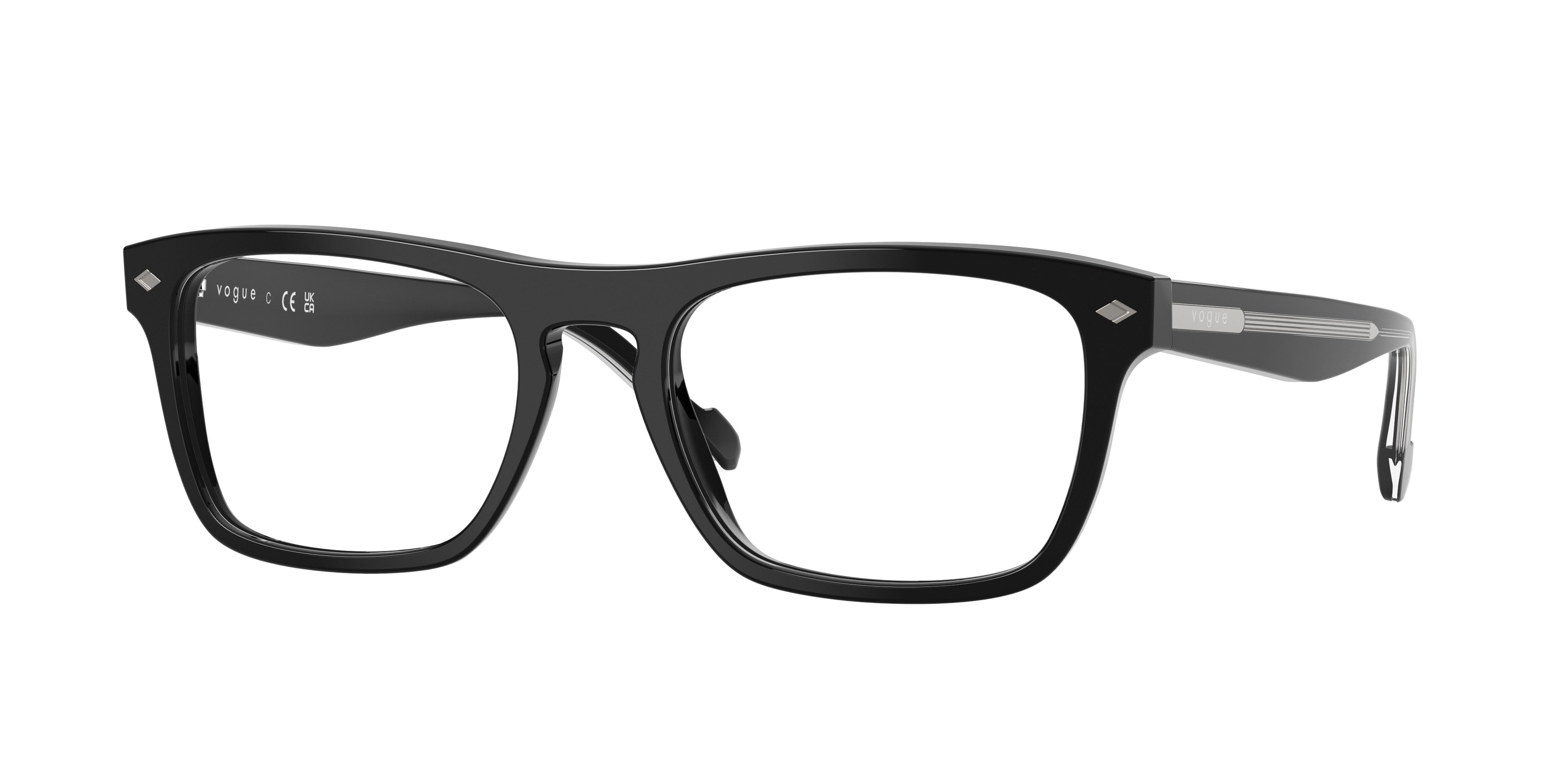 Vogue VO5619 Pillow Eyeglasses W44-Black 54-145-19 - Color Map Black