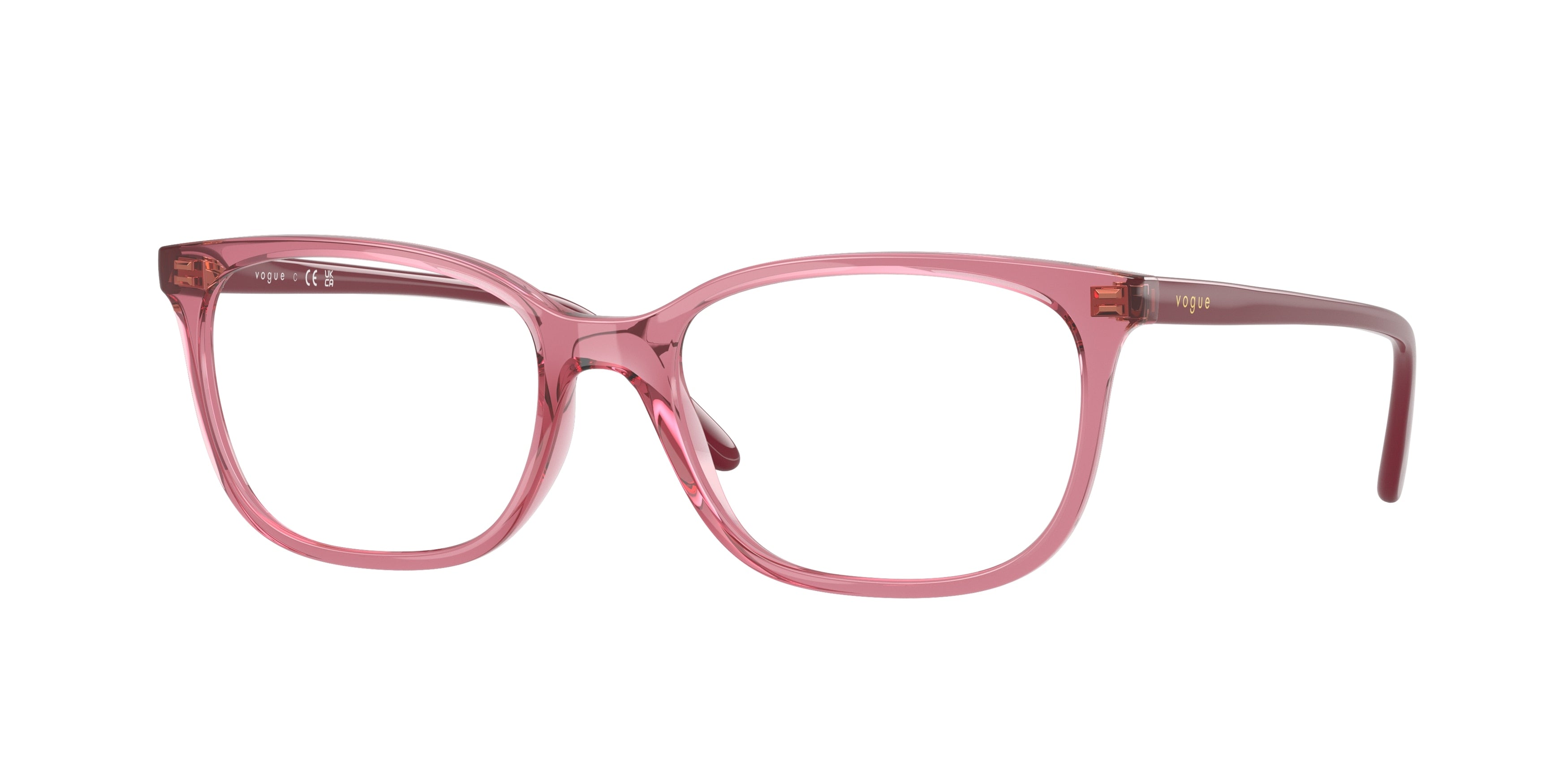 Vogue VO5621 Pillow Eyeglasses 3065-Transparent Purple 53-140-17 - Color Map Violet