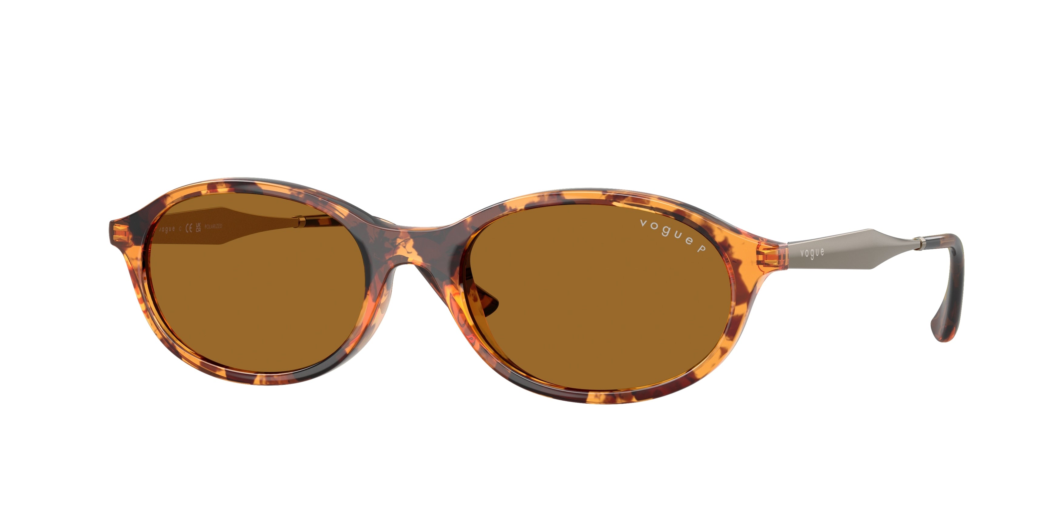 Vogue VO5625S Oval Sunglasses 320083-Yellow Havana 52-135-18 - Color Map Tortoise