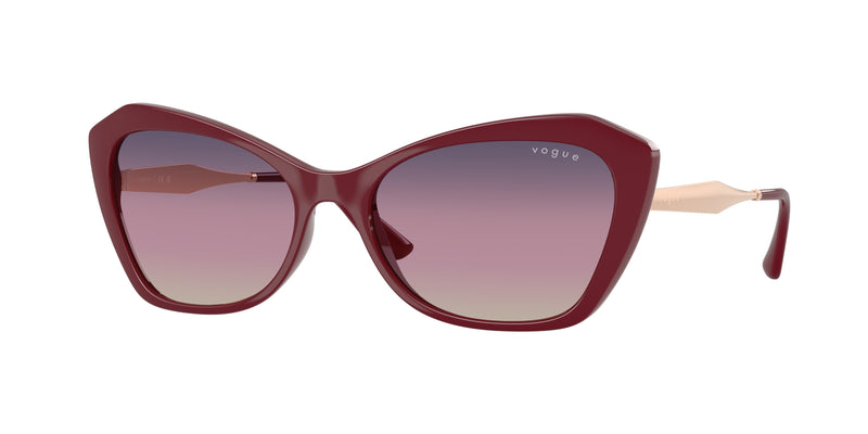 Vogue VO5626S Irregular Sunglasses 2875U6-Full Cherry 56-135-17 - Color Map Red