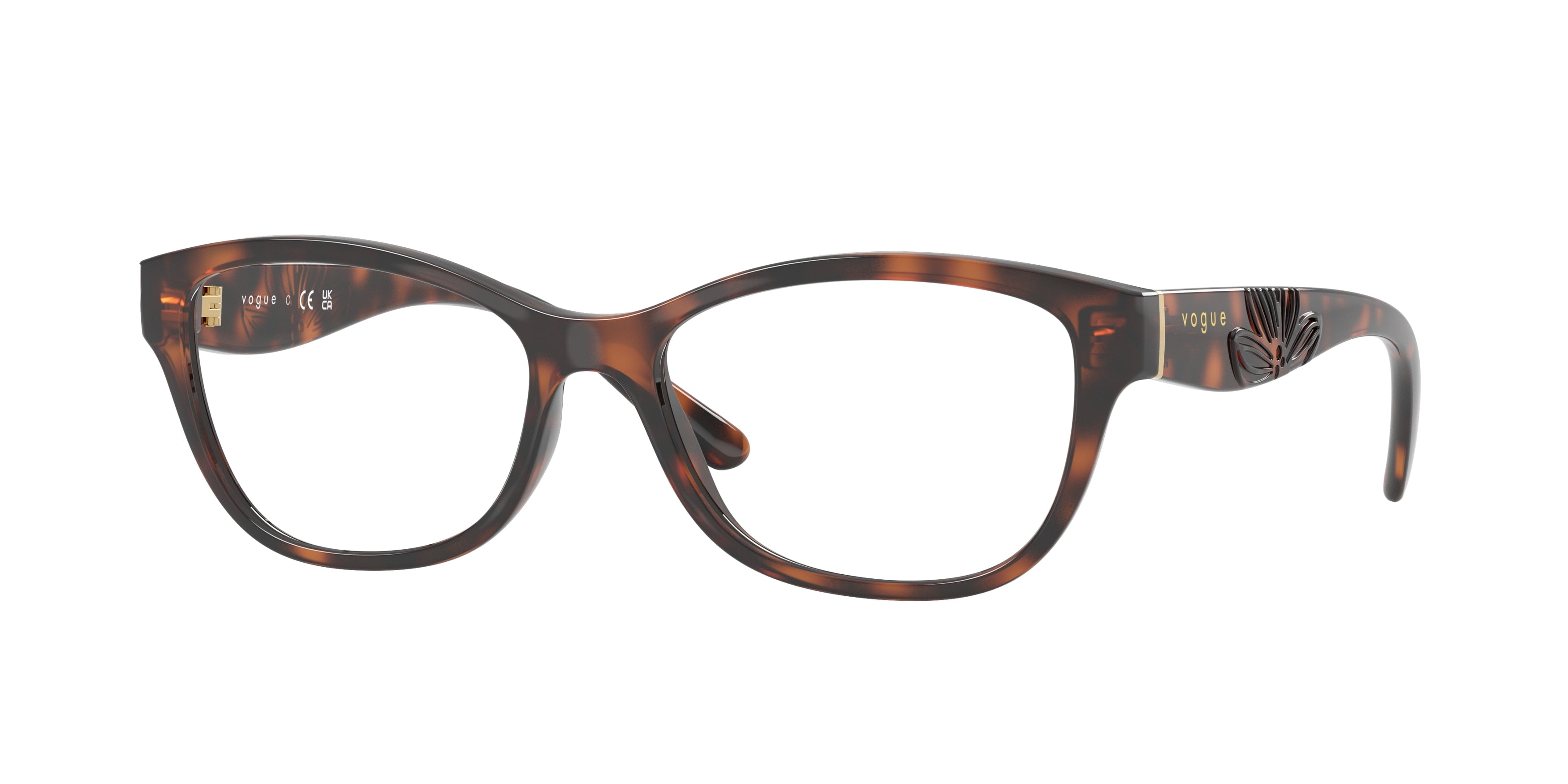 Vogue VO5627 Butterfly Eyeglasses 2718-Total Dark Havana 54-140-16 - Color Map Brown