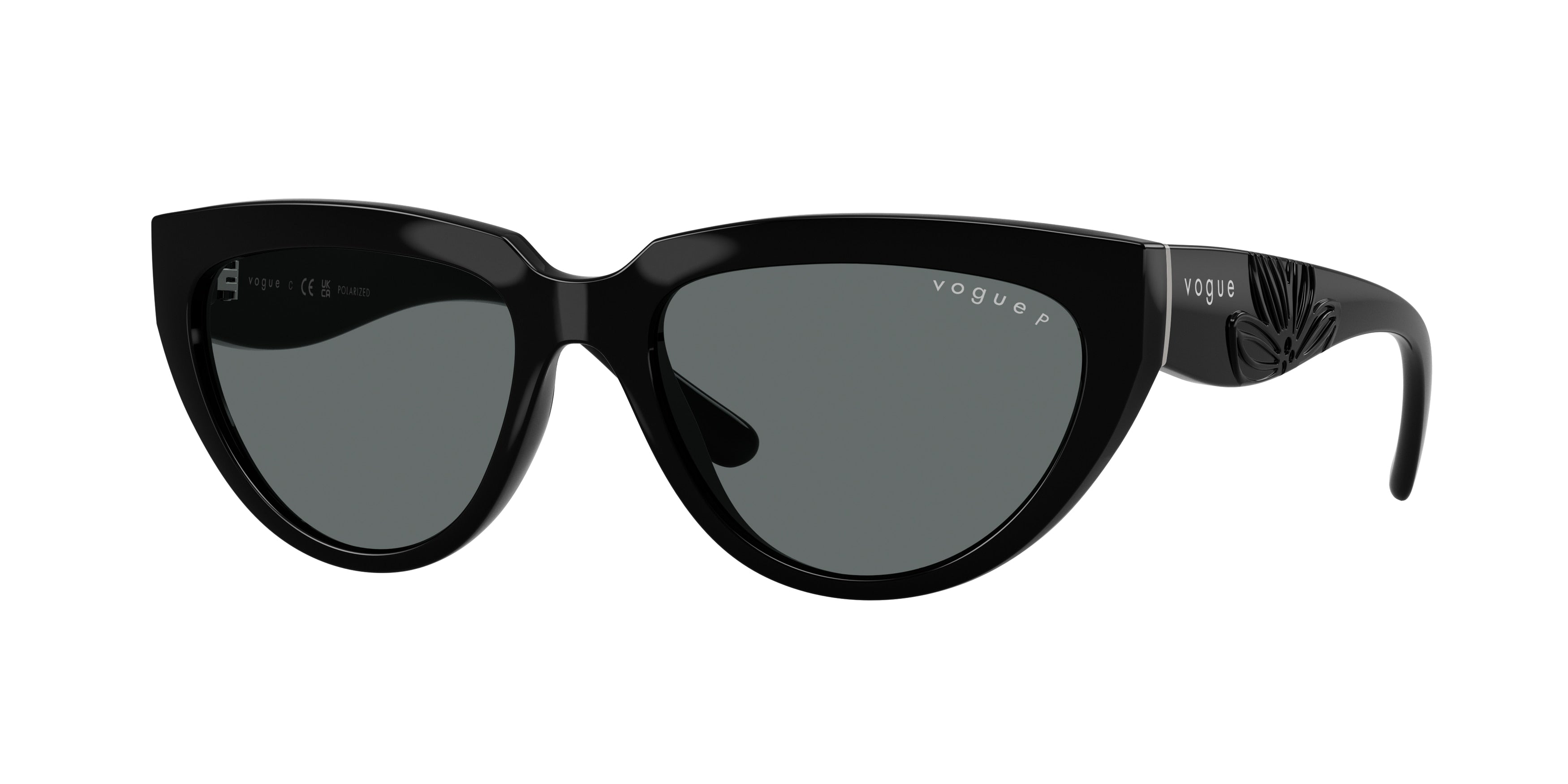 Vogue VO5629S Irregular Sunglasses W44/81-Black 54-140-17 - Color Map Black