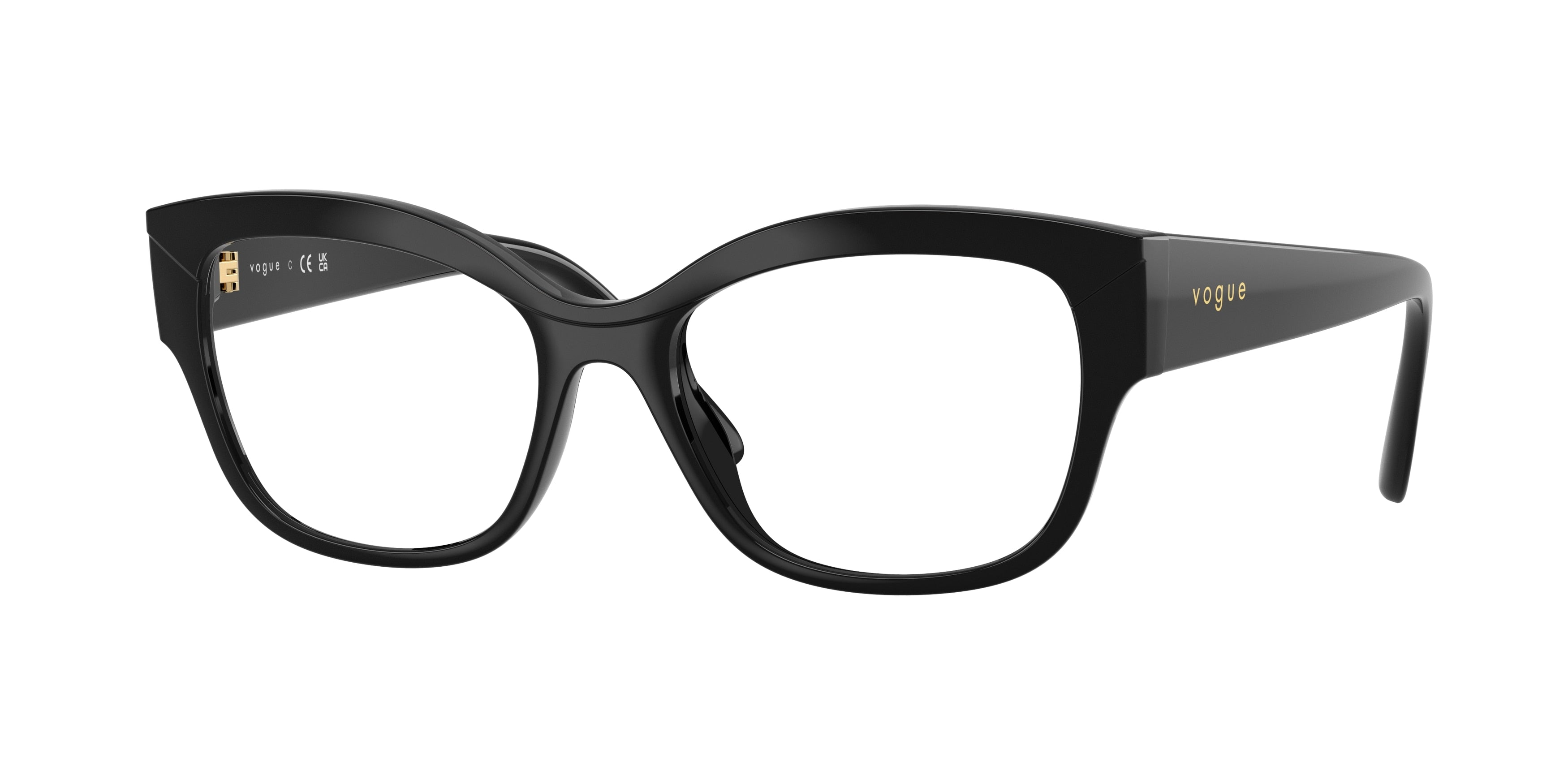 Vogue VO5635U Pillow Eyeglasses W44-Black 53-140-17 - Color Map Black