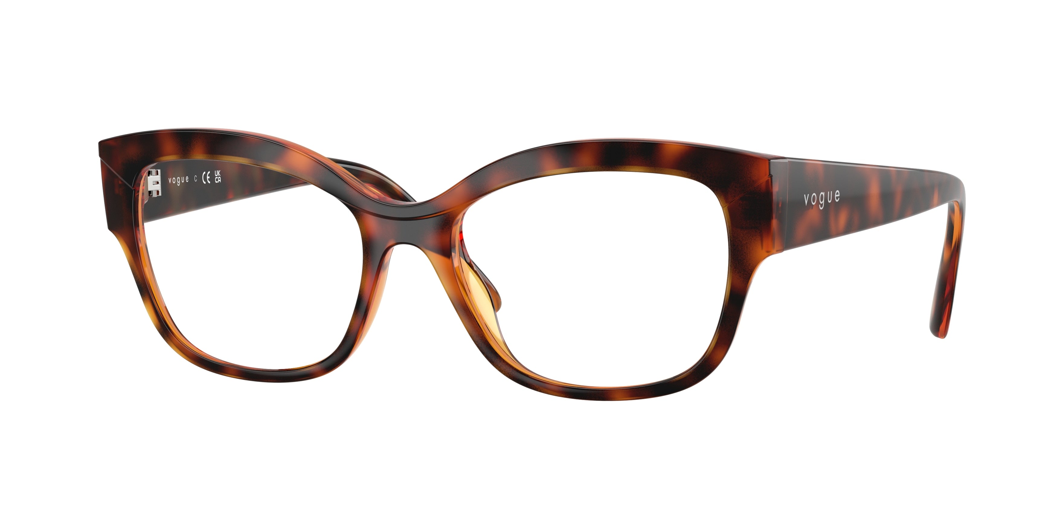 Vogue VO5635U Pillow Eyeglasses W656-Dark Havana 53-140-17 - Color Map Brown