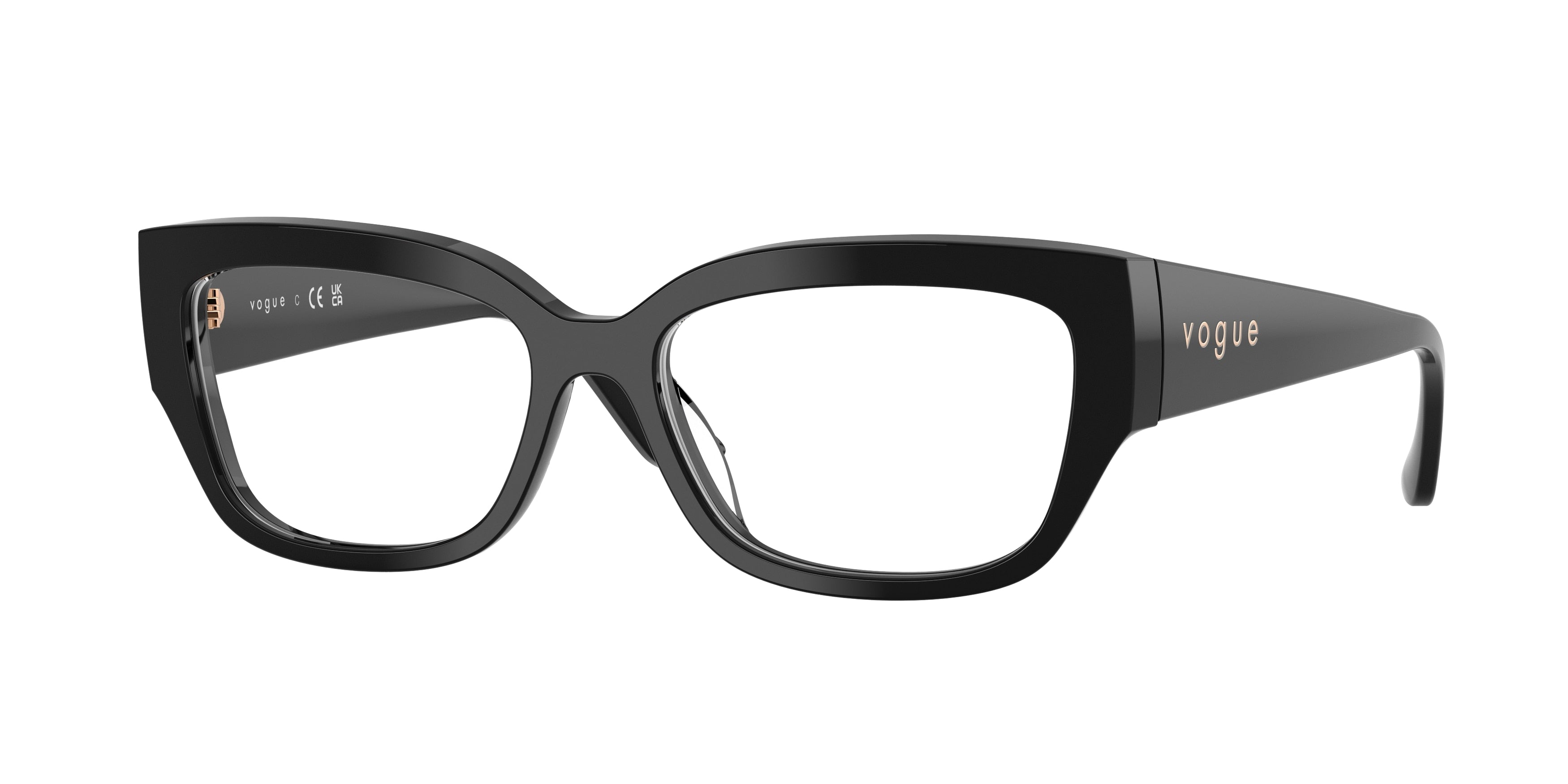 Vogue VO5639U Pillow Eyeglasses W44-Black 54-140-16 - Color Map Black