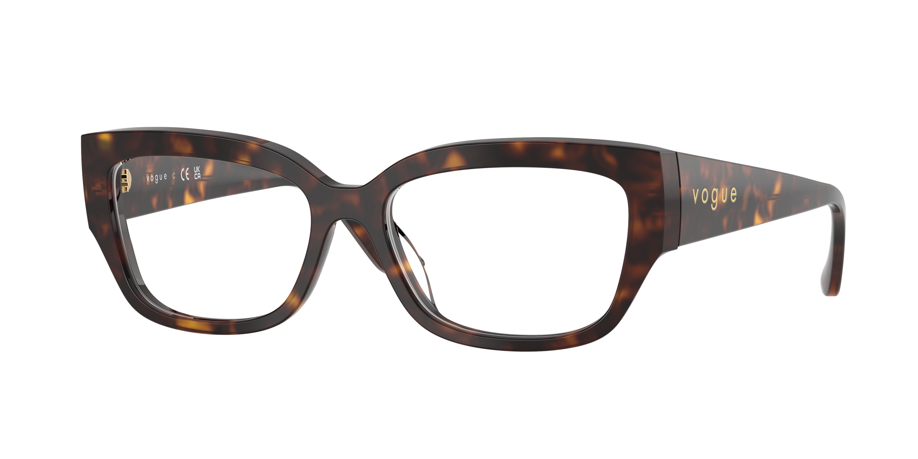 Vogue VO5639U Pillow Eyeglasses W656-Dark Havana 54-140-16 - Color Map Brown