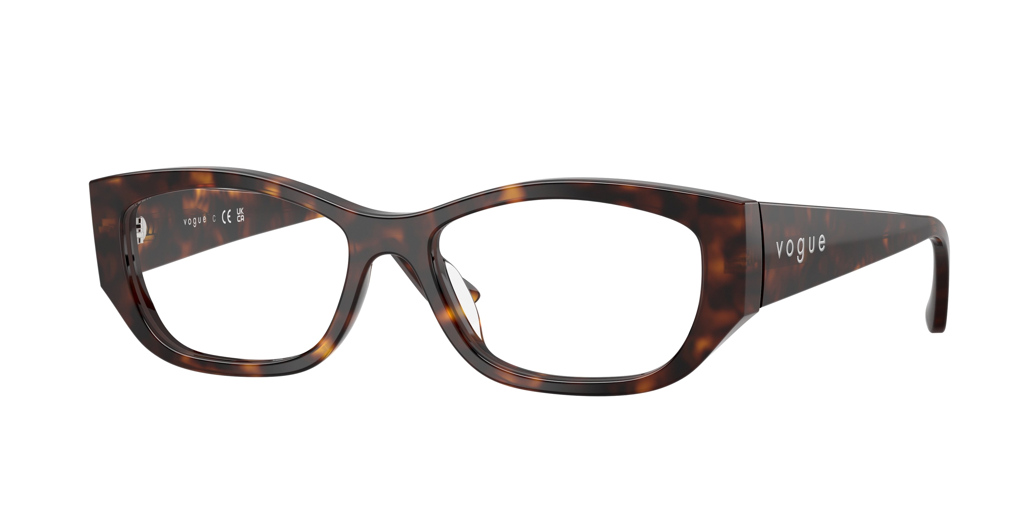 Vogue VO5640U Pillow Eyeglasses W656-Dark Havana 53-140-16 - Color Map Brown
