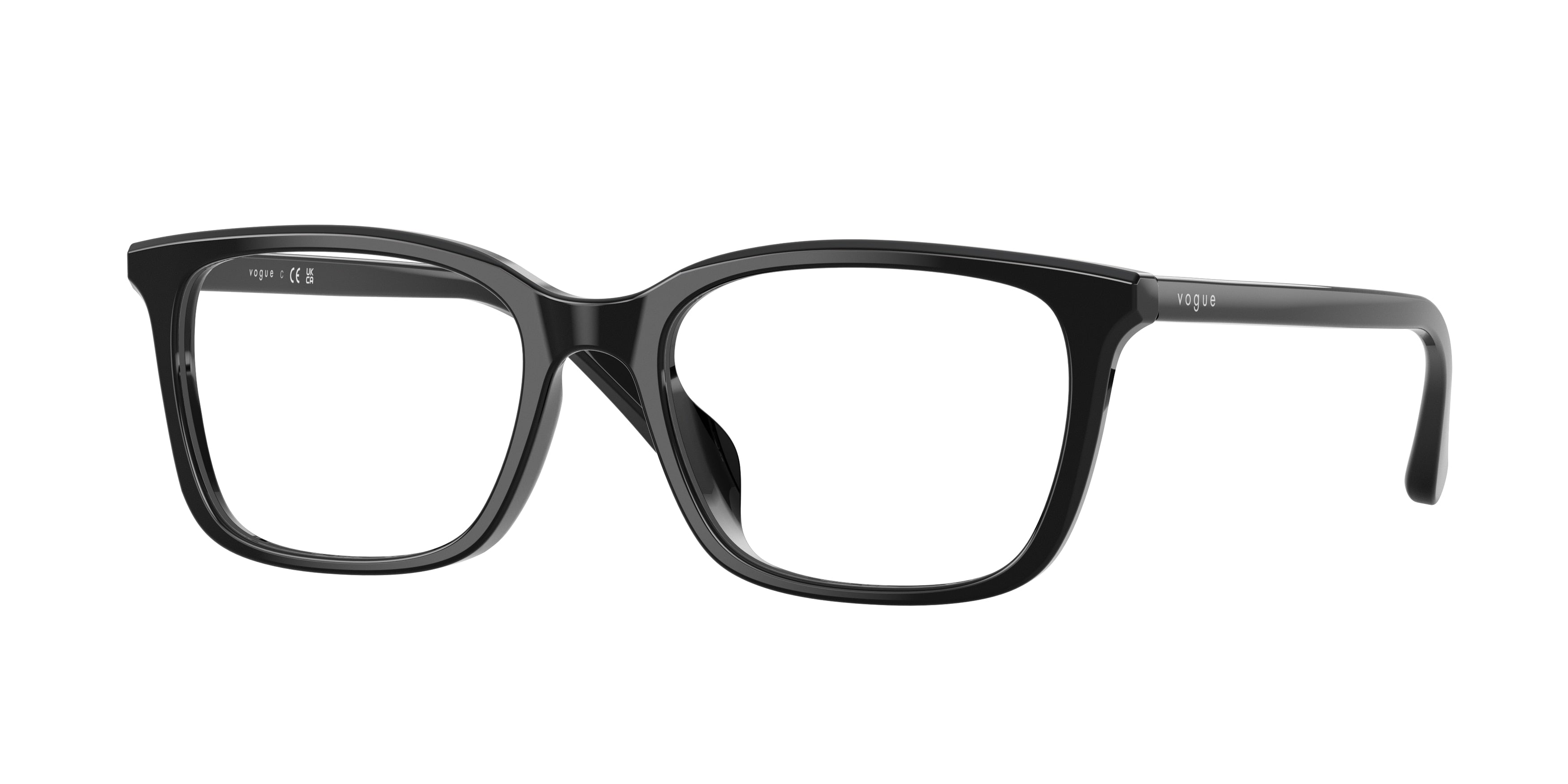 Vogue VO5643D Pillow Eyeglasses W44-Black 53-145-18 - Color Map Black