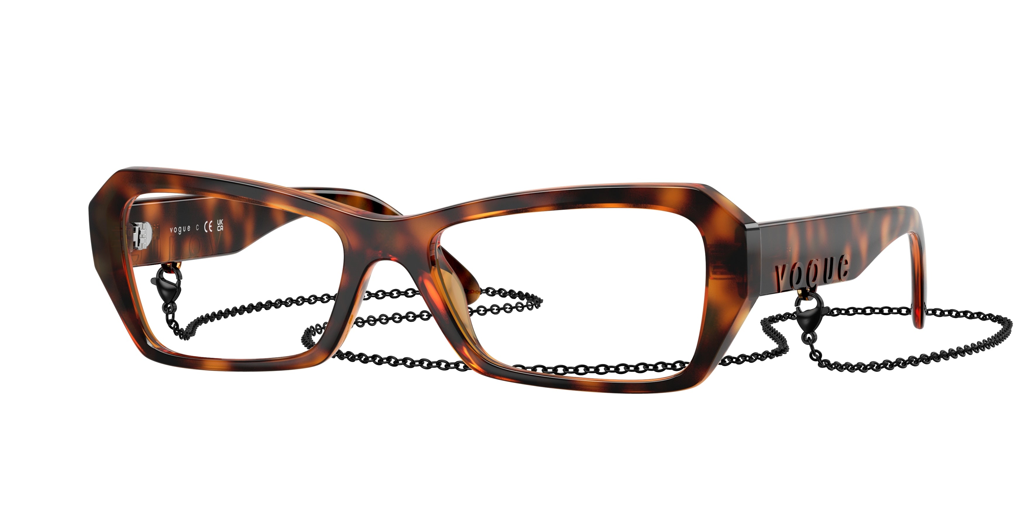 Vogue VO5656U Butterfly Eyeglasses W656-Dark Havana 54-140-17 - Color Map Brown