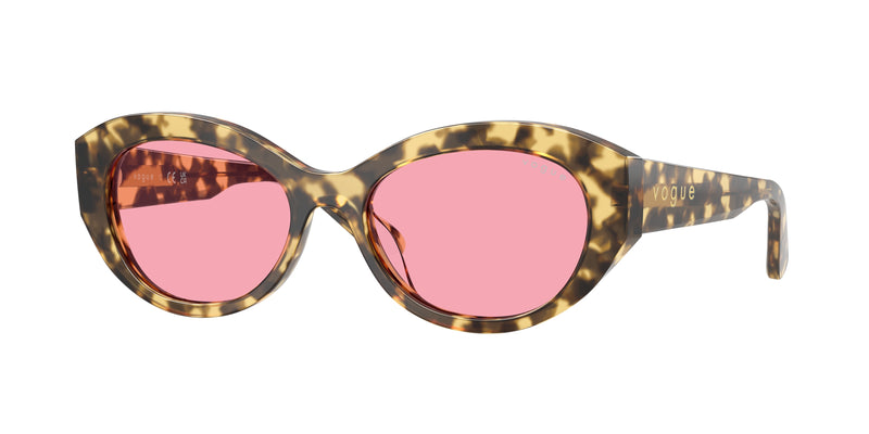 Vogue VO5659SU Irregular Sunglasses 324184-Brown Beige Tortoise 52-140-17 - Color Map Tortoise