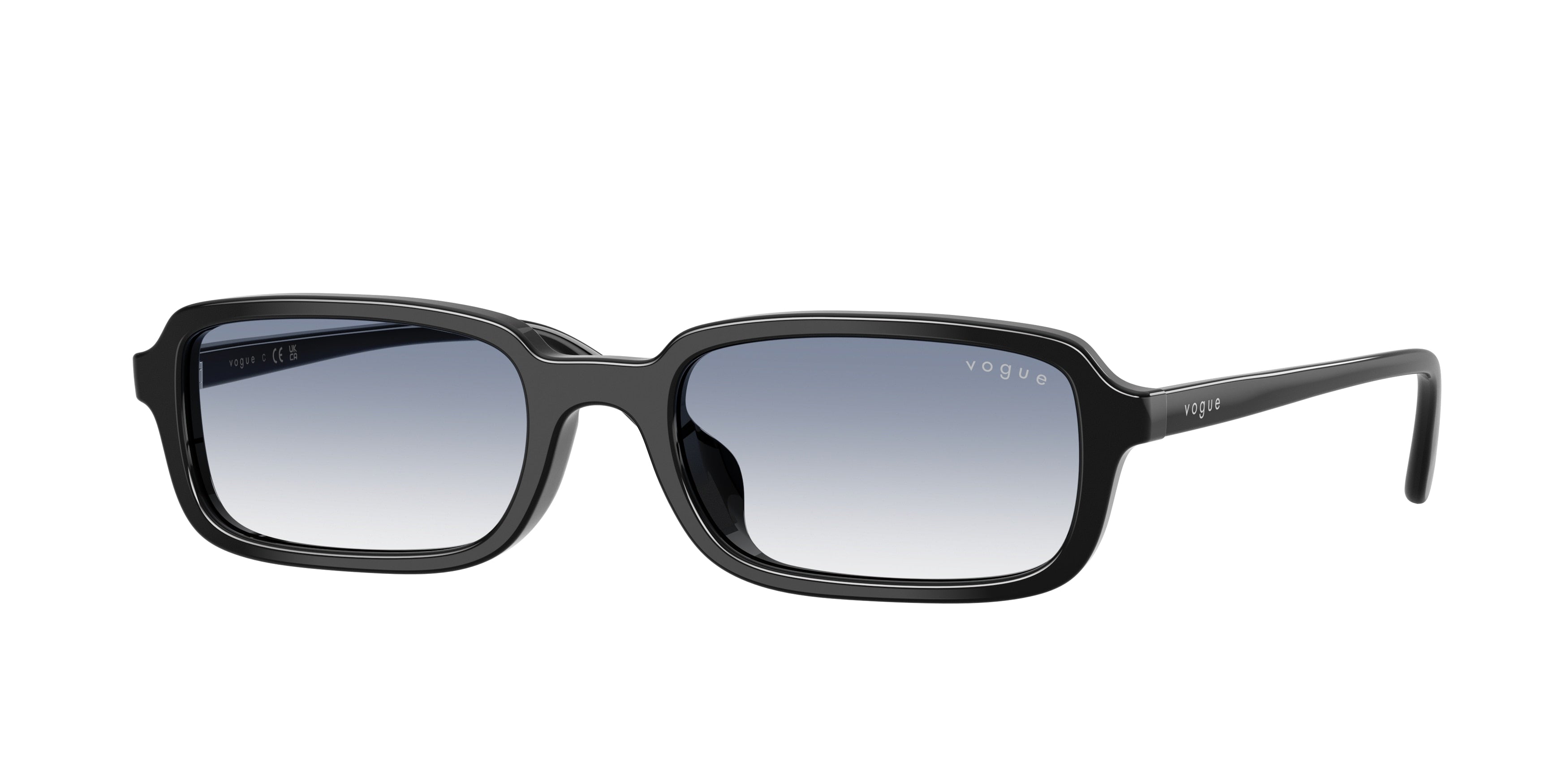 Vogue VO5666SF Pillow Sunglasses W44/19-Black 53-140-19 - Color Map Black