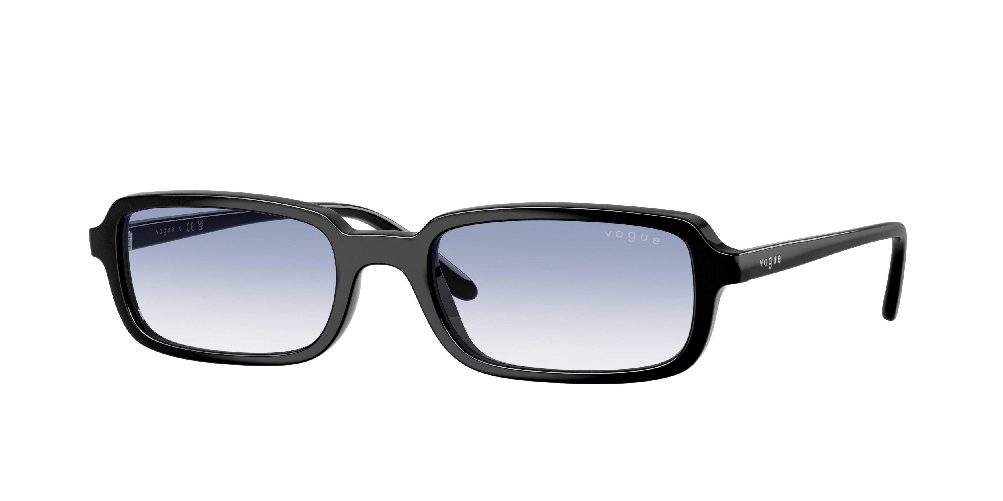 Vogue VO5666S Pillow Sunglasses W44/19-Black 53-140-19 - Color Map Black