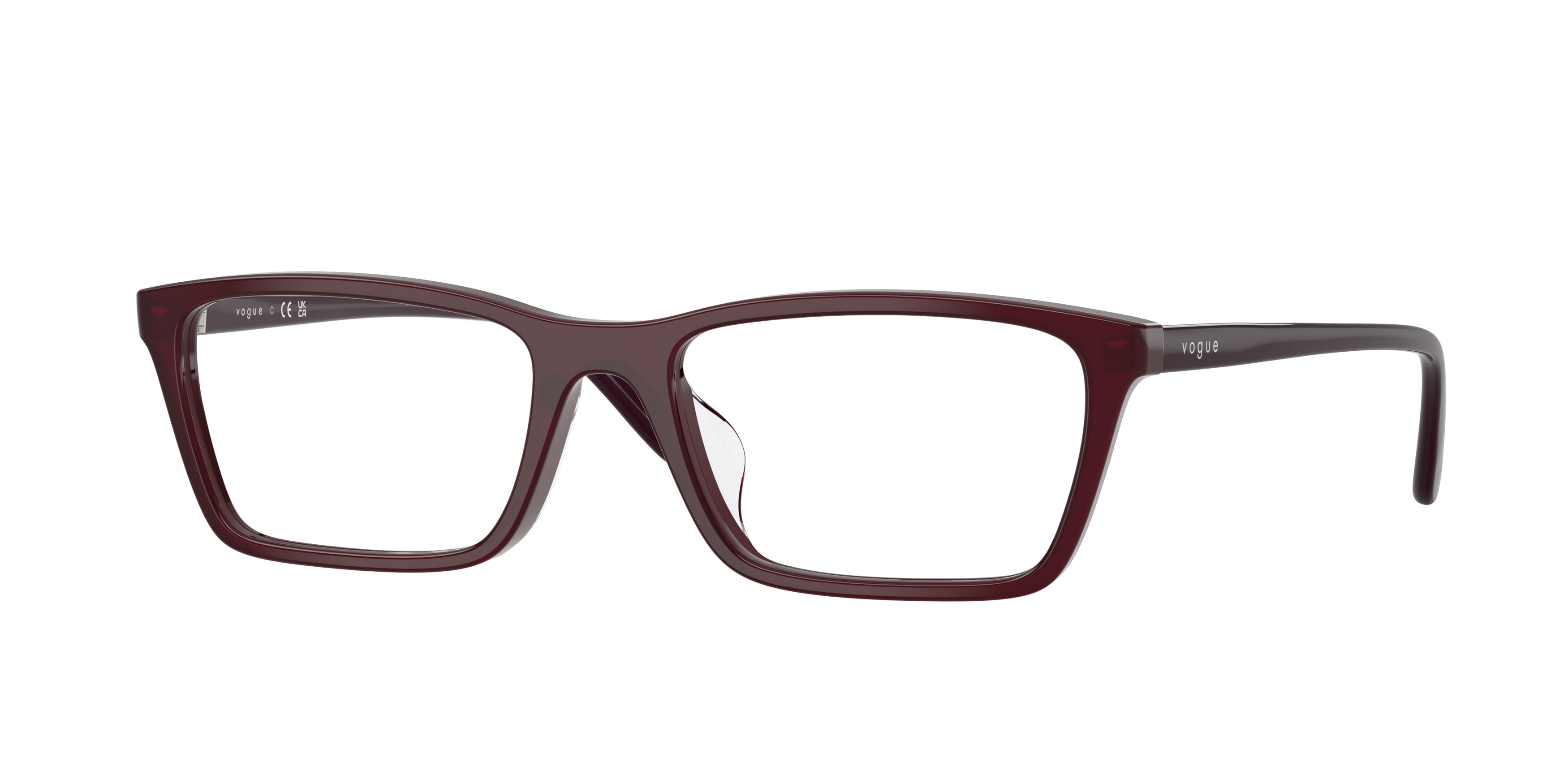 Vogue VO5667F Pillow Eyeglasses 2426-Full Bordeaux 54-140-18 - Color Map Red