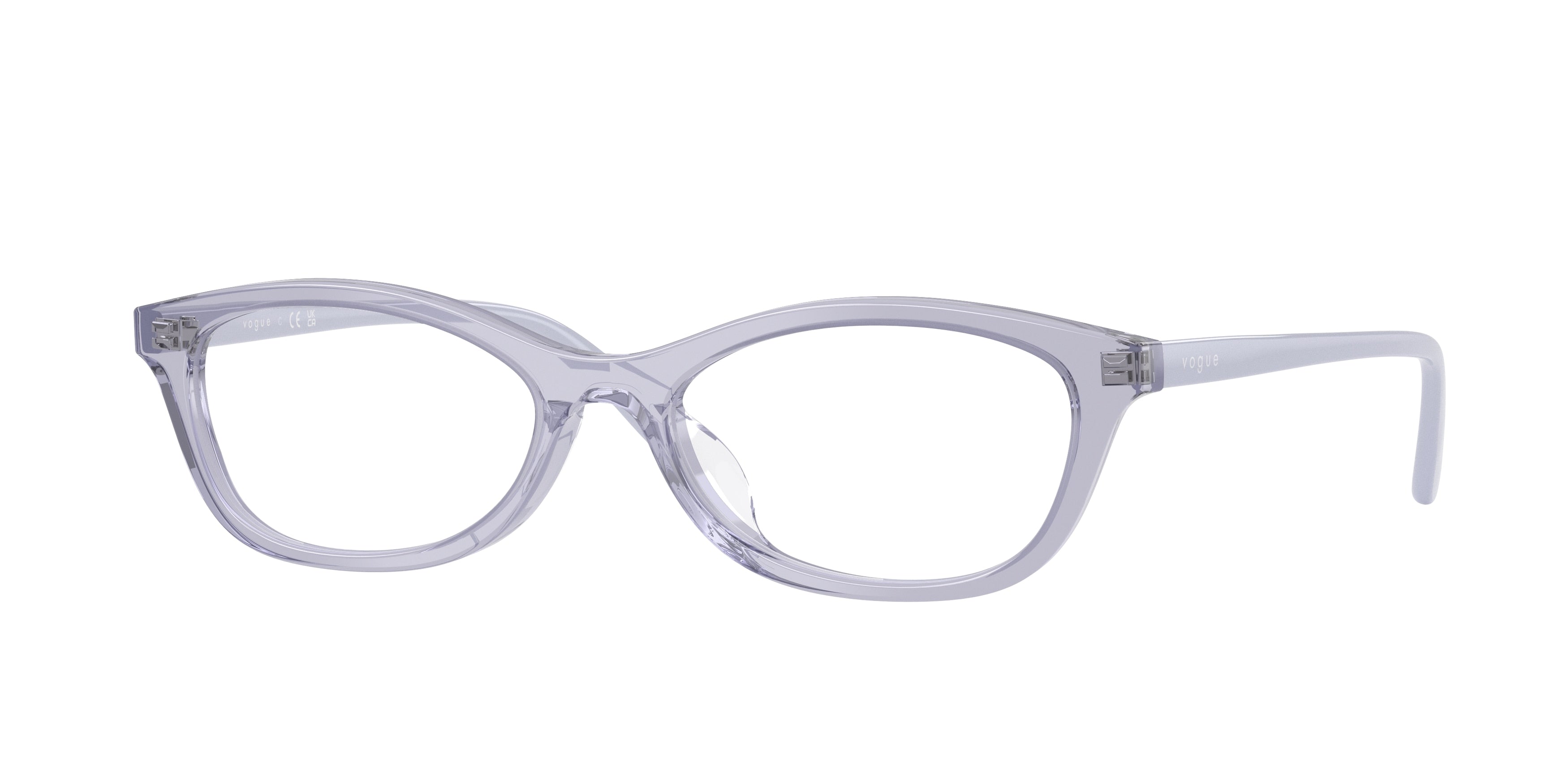 Vogue VO5668F Cat Eye Eyeglasses  2745-Transparent Lilac 53-140-17 - Color Map Violet