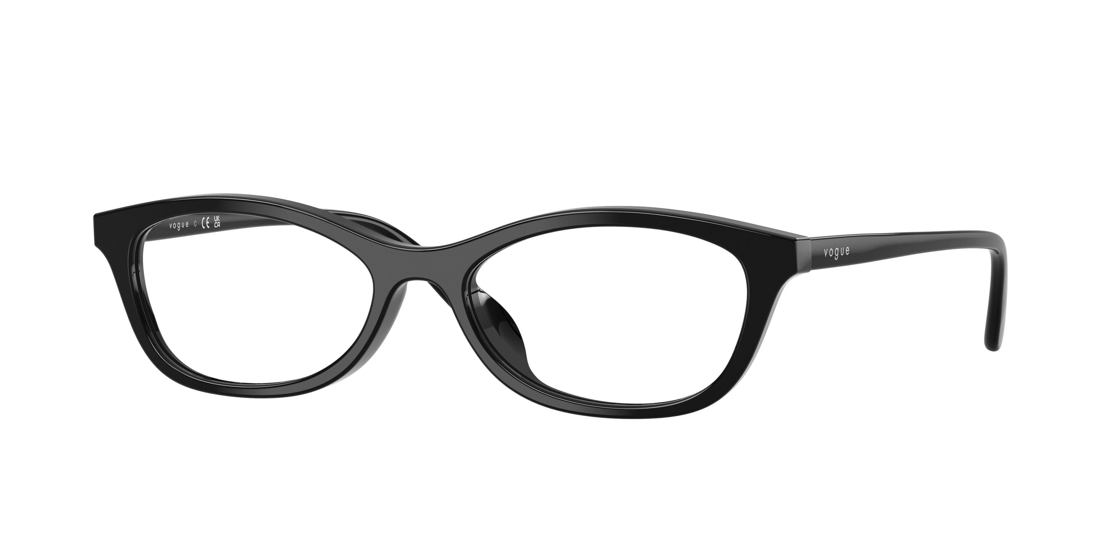 Vogue VO5668F Cat Eye Eyeglasses W44-Black 53-140-17 - Color Map Black