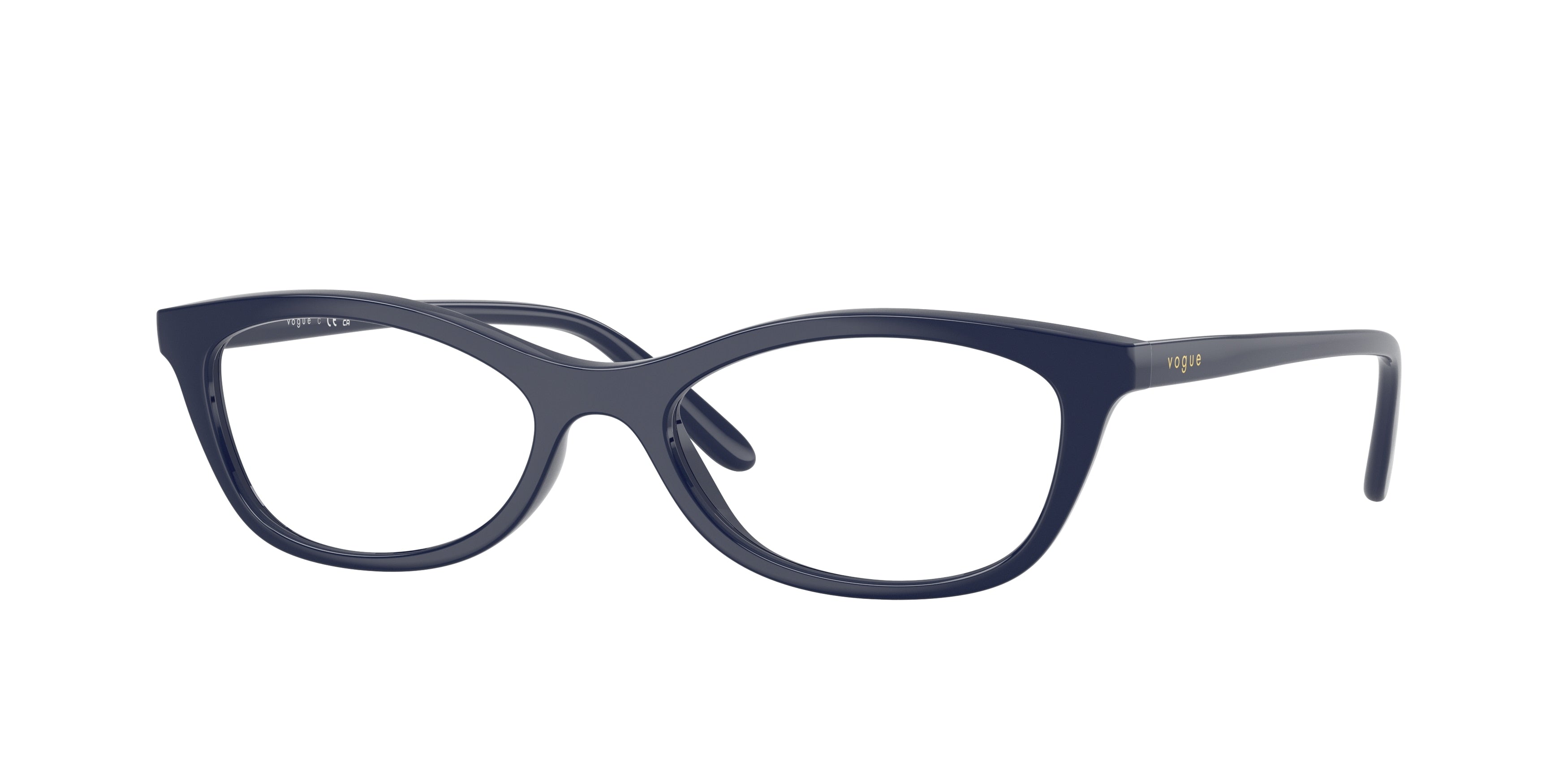 Vogue VO5668 Cat Eye Eyeglasses 2288-Full Dark Blue 53-140-17 - Color Map Blue