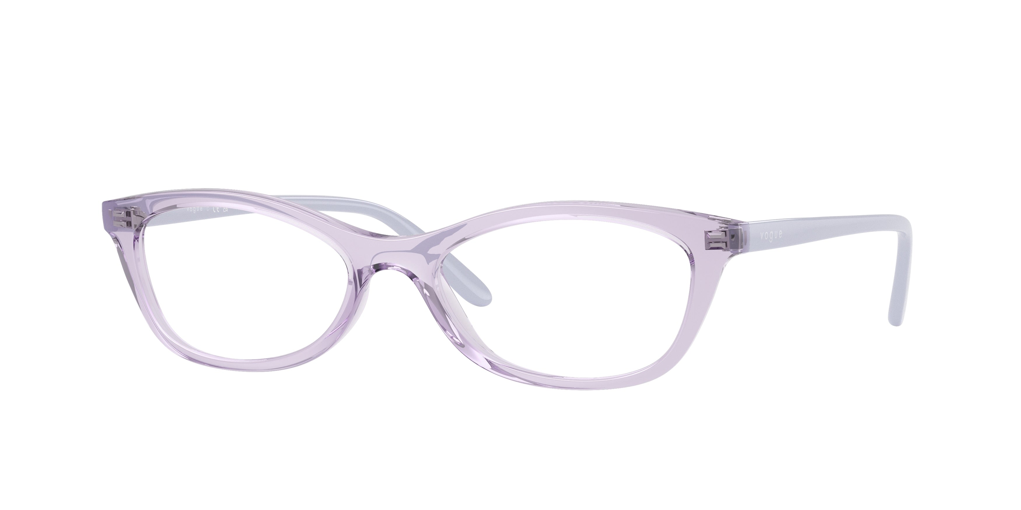 Vogue VO5668 Cat Eye Eyeglasses 2745-Transparent Lilac 53-140-17 - Color Map Violet