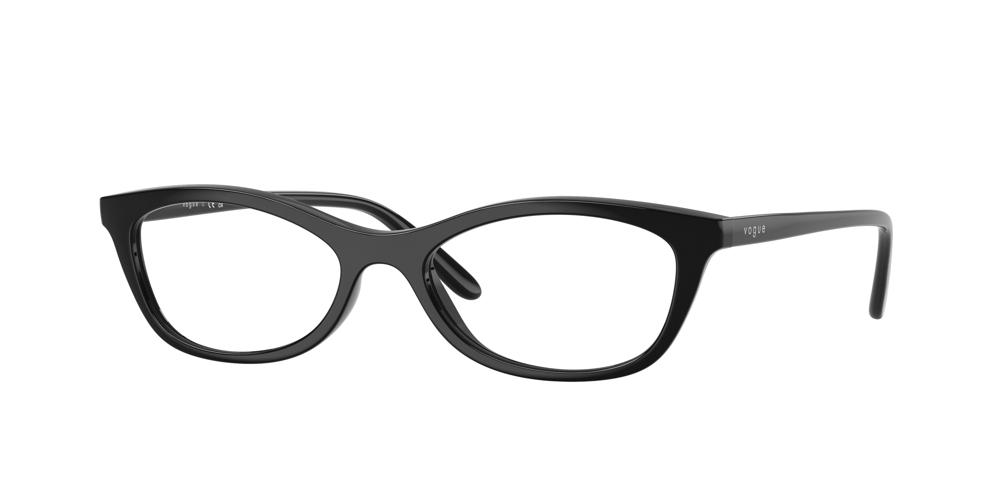 Vogue VO5668 Cat Eye Eyeglasses W44-Black 53-140-17 - Color Map Black