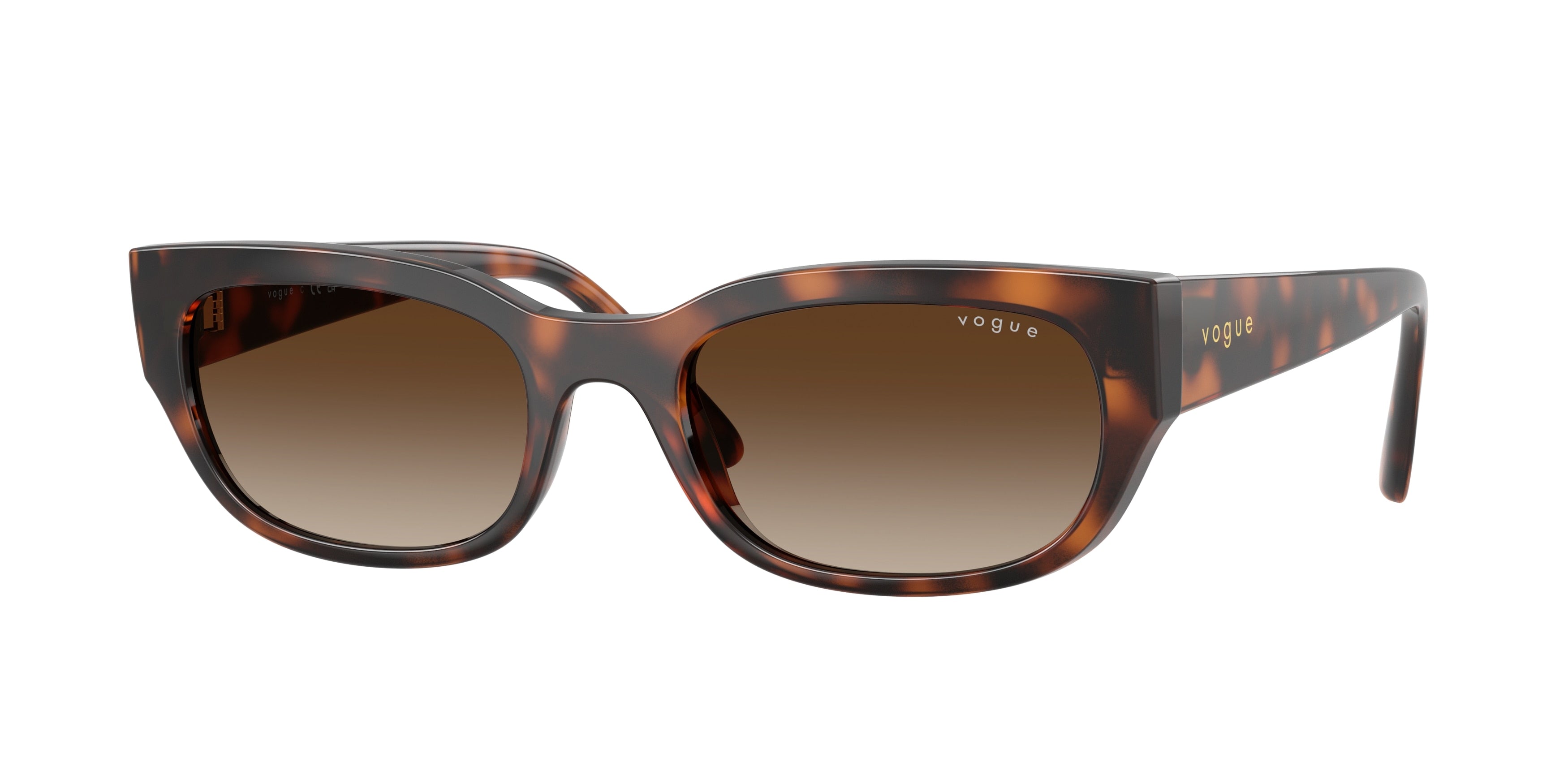 Vogue VO5669S Pillow Sunglasses 271813-Total Dark Havana 54-140-20 - Color Map Brown