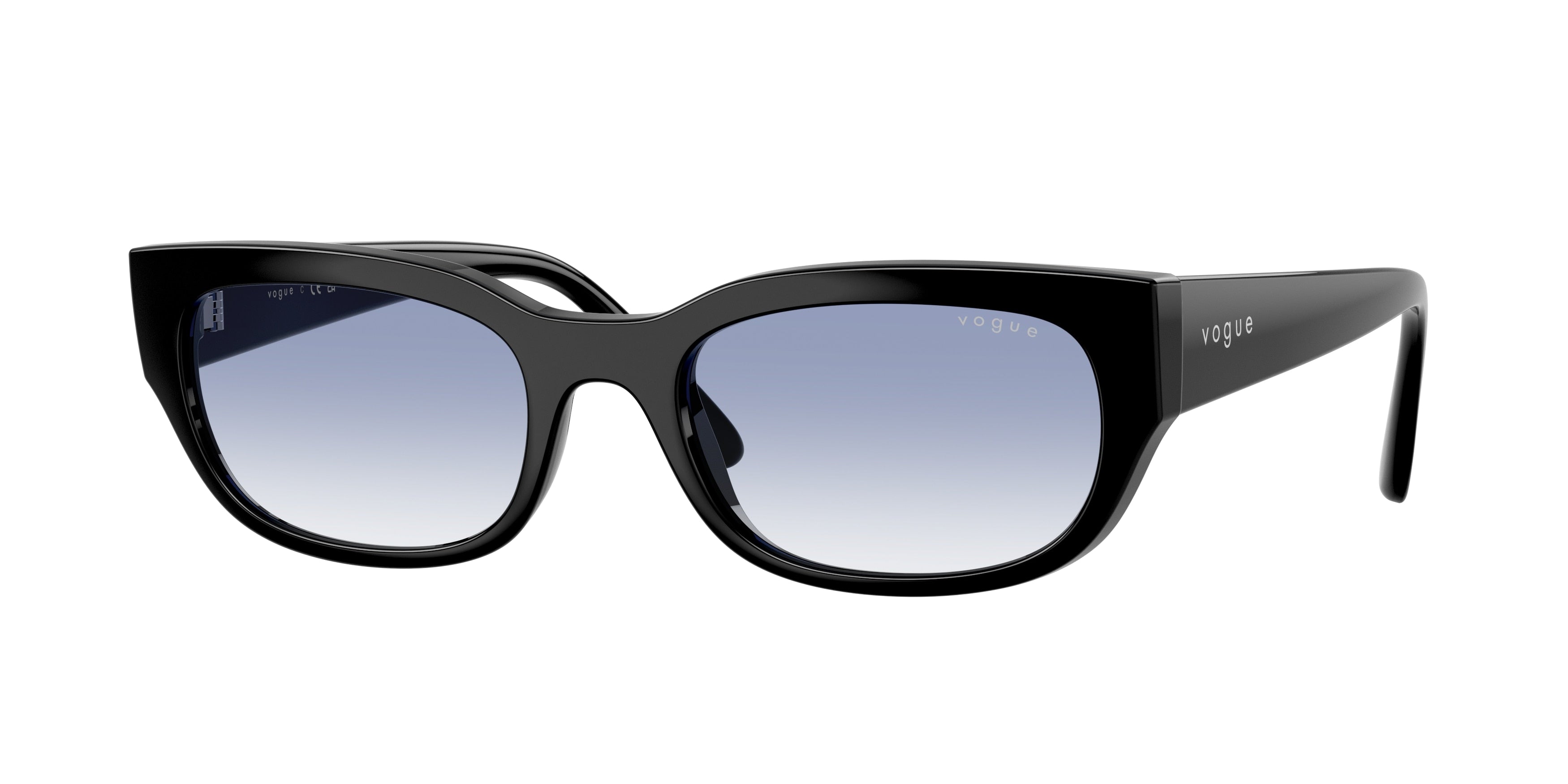 Vogue VO5669S Pillow Sunglasses W44/19-Black 54-140-20 - Color Map Black