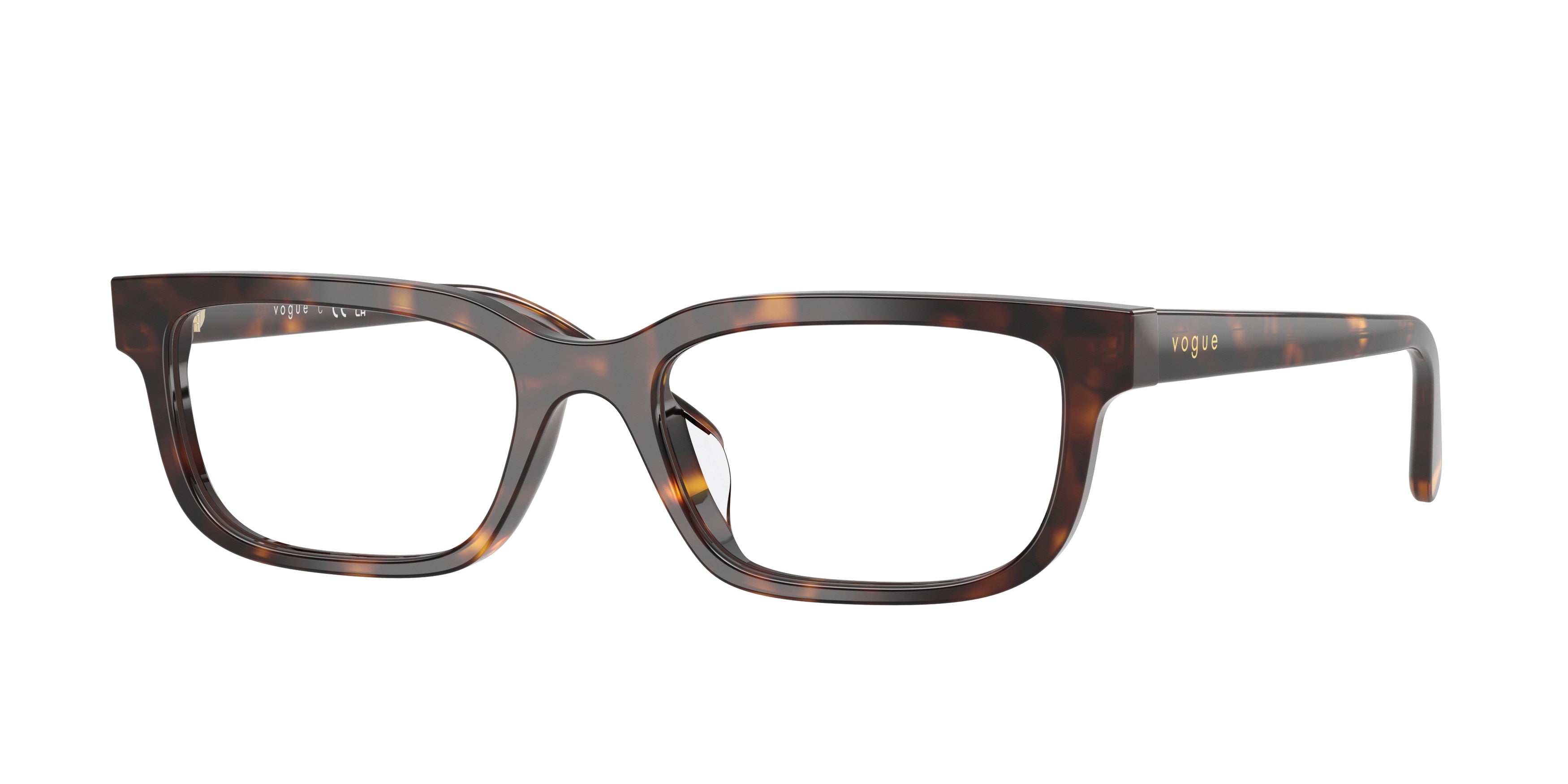 Vogue VO5671F Rectangle Eyeglasses W656-Dark Havana 53-145-18 - Color Map Brown