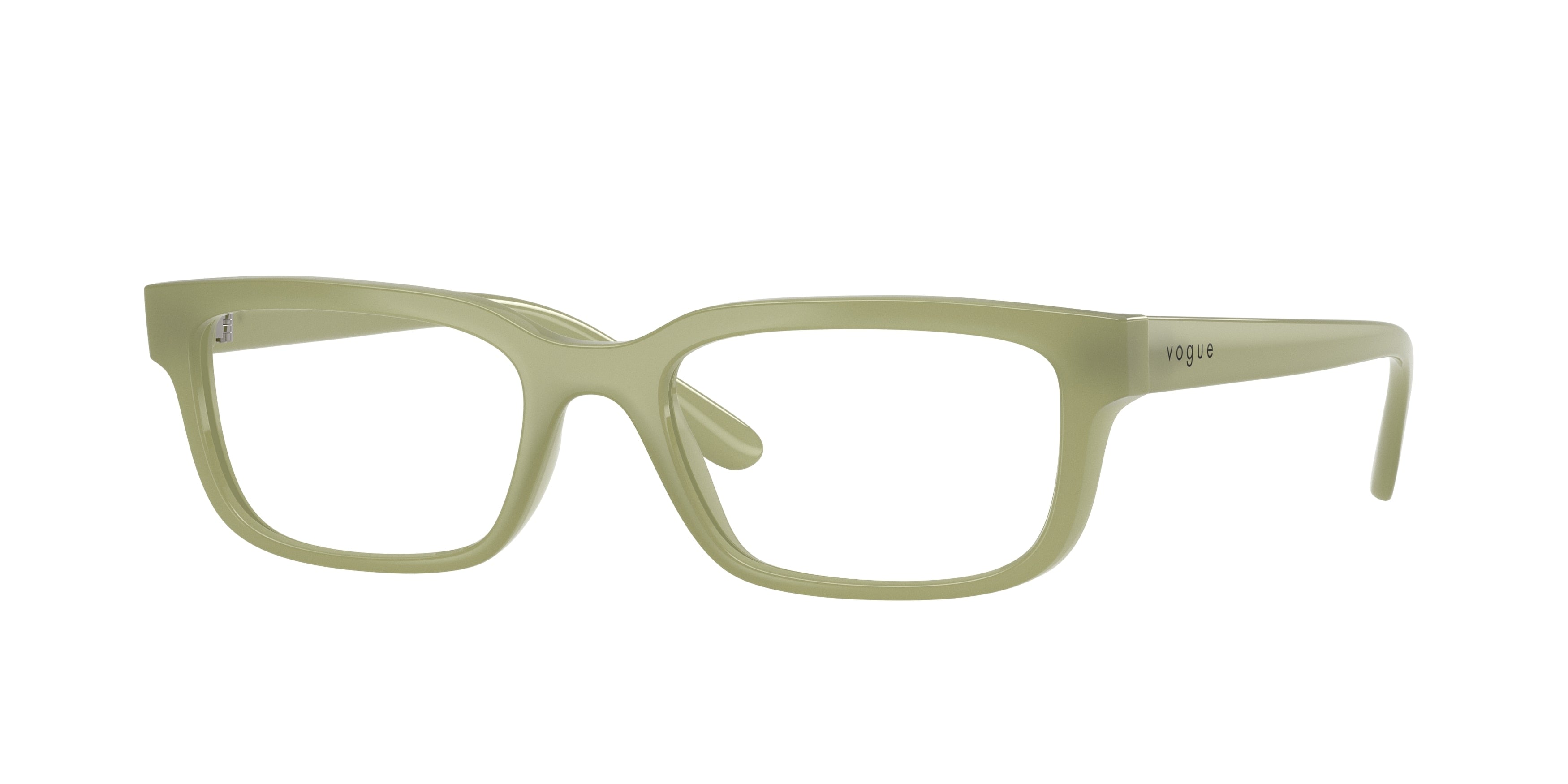 Vogue VO5671 Rectangle Eyeglasses 3254-Opaline Green 53-140-18 - Color Map Green