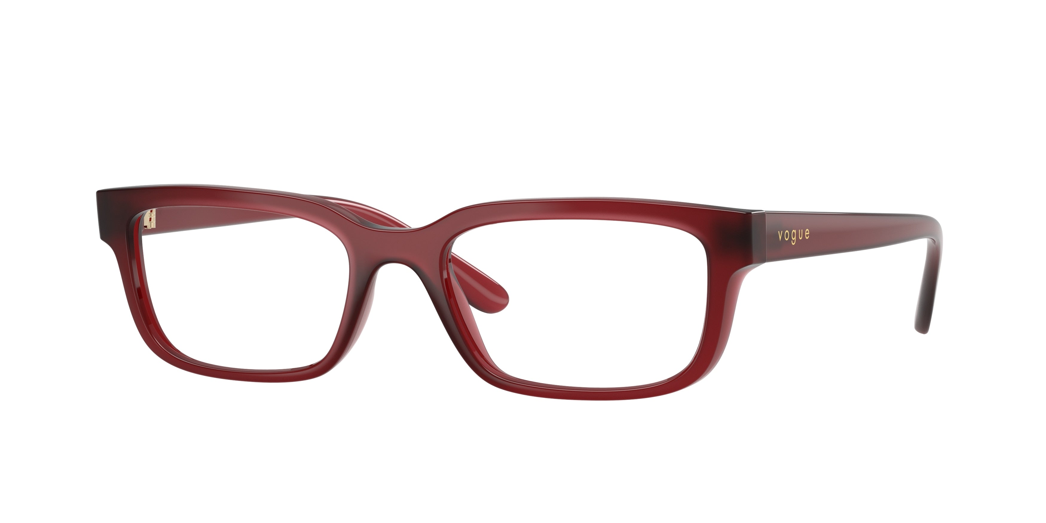 Vogue VO5671 Rectangle Eyeglasses 3255-Opaline Bordeaux 53-140-18 - Color Map Red