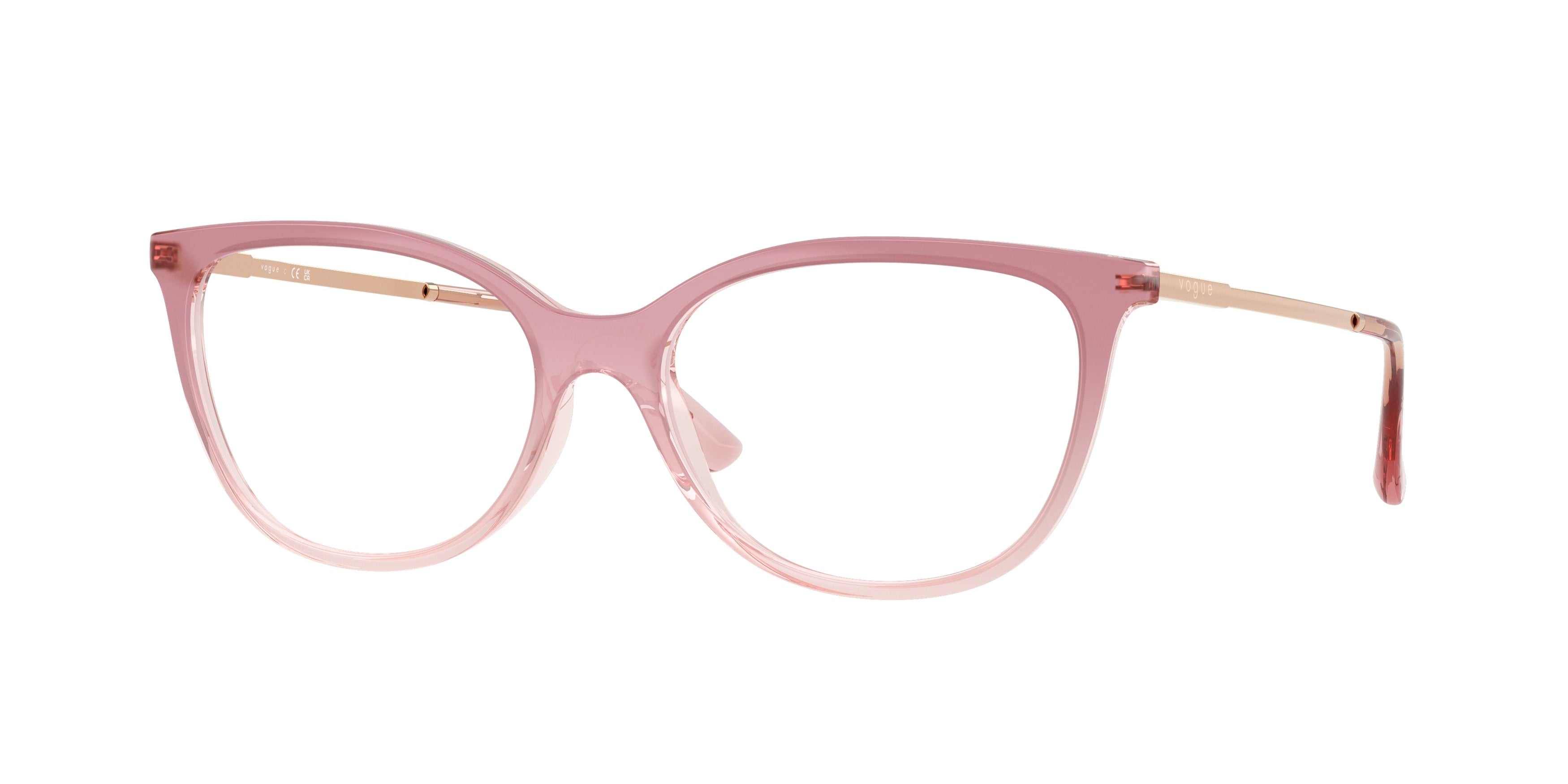 Vogue VO5673 Oval Eyeglasses 3258-Gradient Pink/Transparent Pink 54-140-16 - Color Map Pink