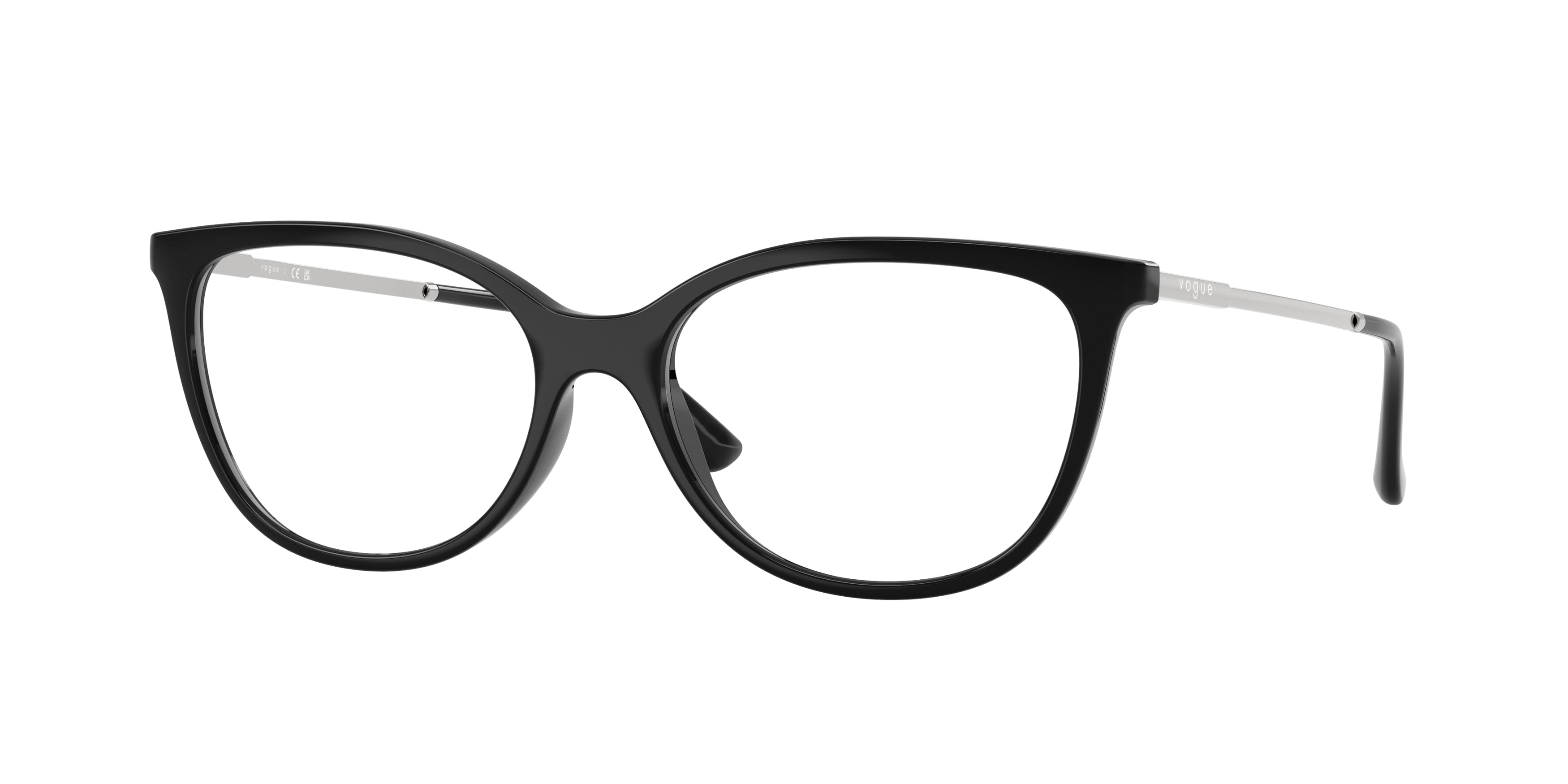 Vogue VO5673 Oval Eyeglasses W44-Black 54-140-16 - Color Map Black