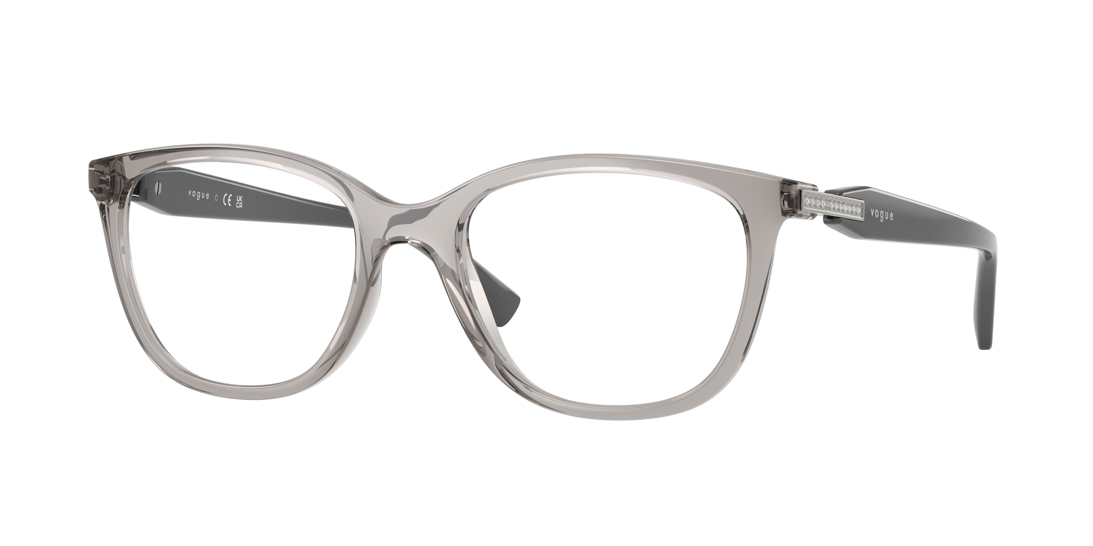 Vogue VO5679B Phantos Eyeglasses 2726-Transparent Grey 53-140-19 - Color Map Grey