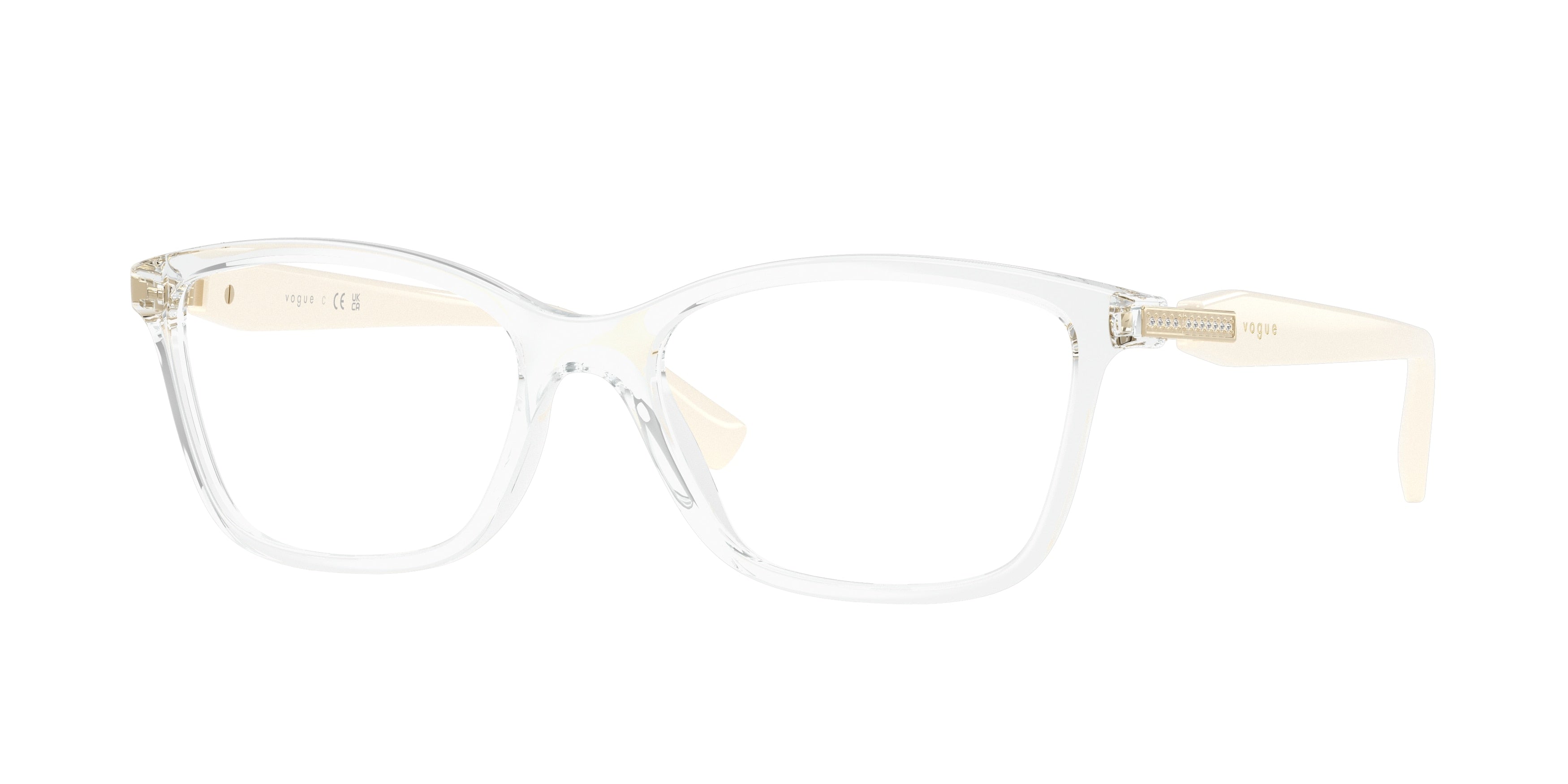 Vogue VO5680B Pillow Eyeglasses W745-Transparent 54-140-17 - Color Map Transparent