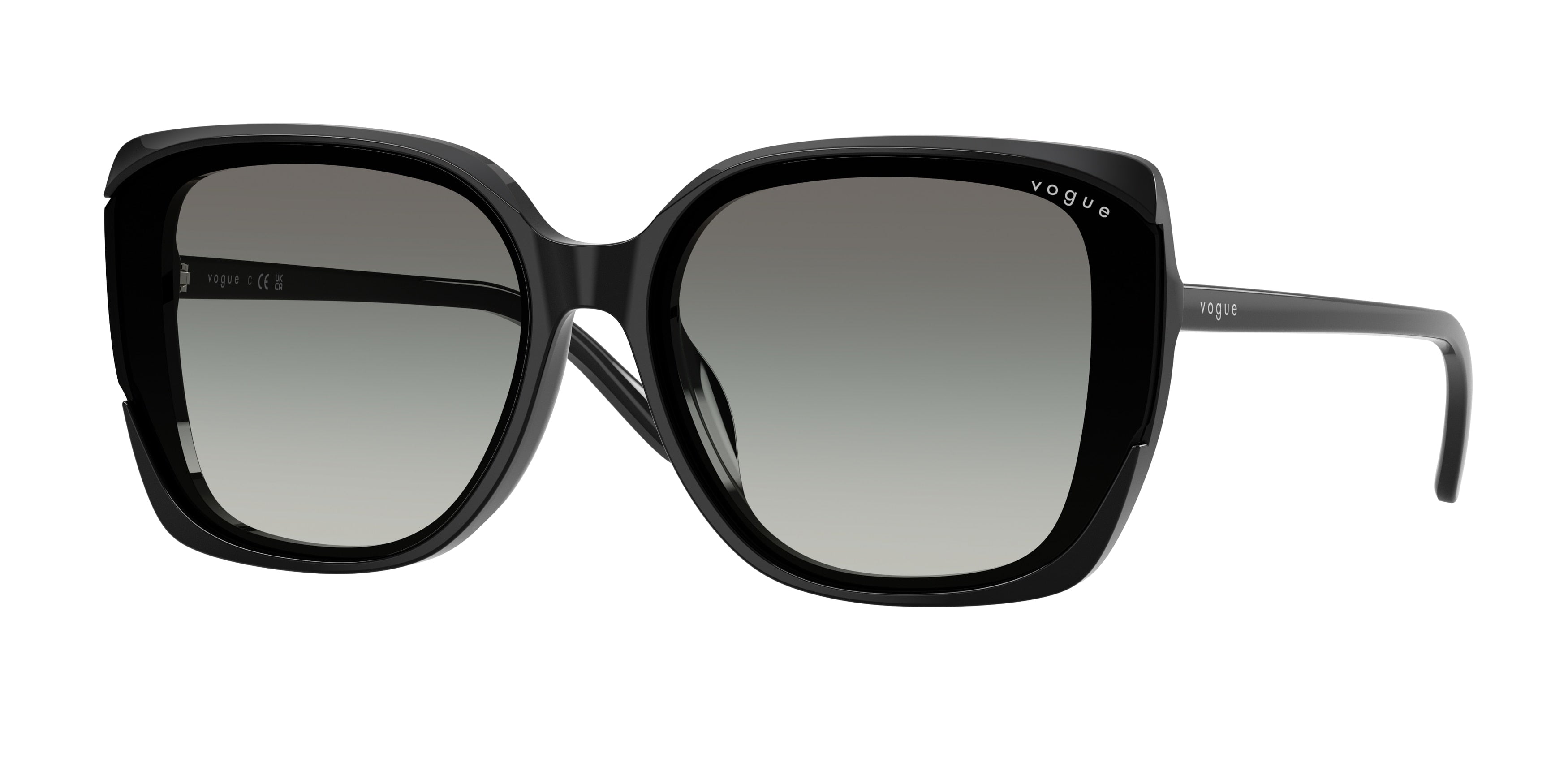 Vogue VO5684SD Square Sunglasses W44/11-Black 65-145-15 - Color Map Black
