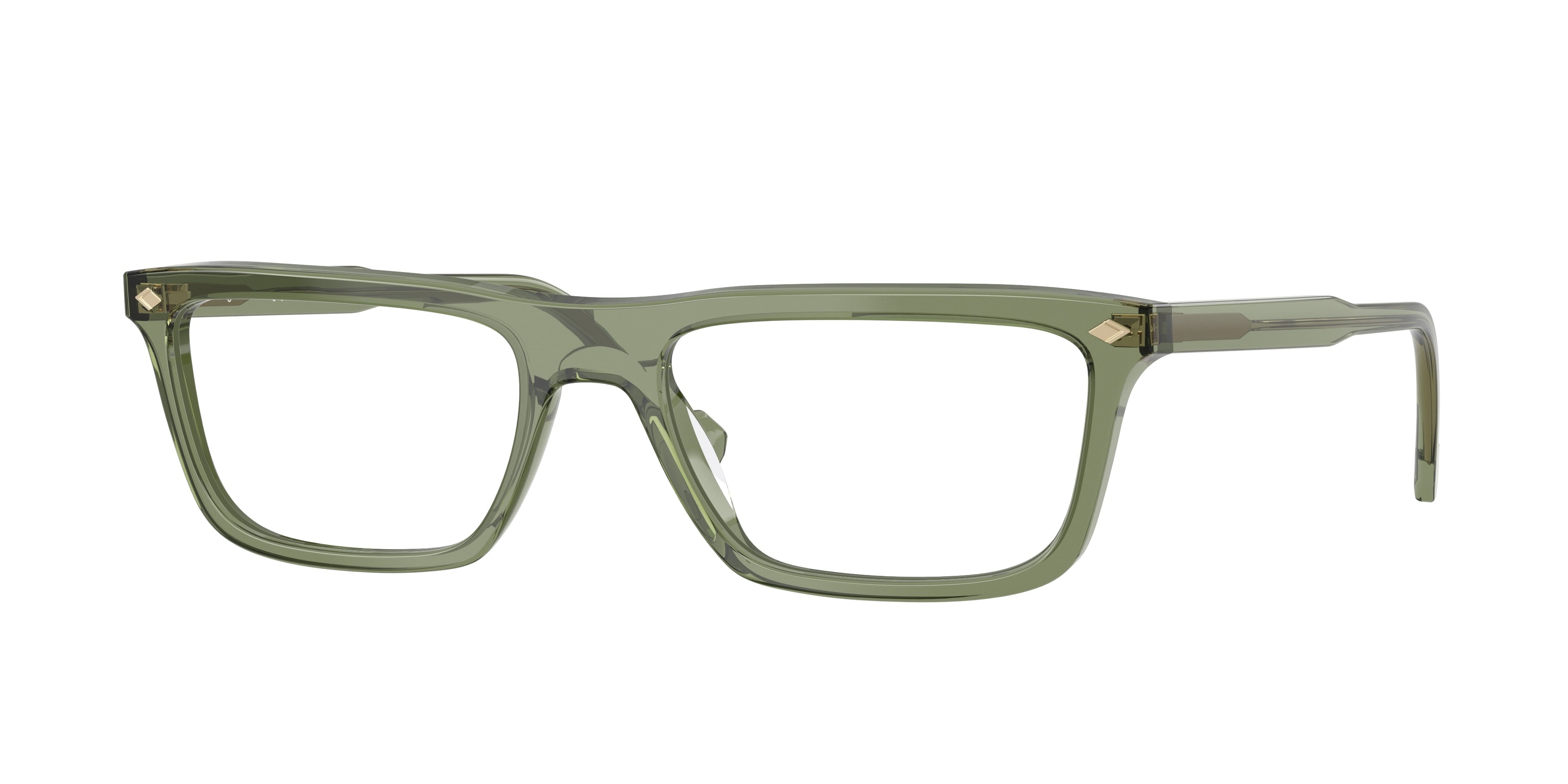 Vogue VO5686 Pillow Eyeglasses 3187-Transparent Green 55-145-18 - Color Map Green