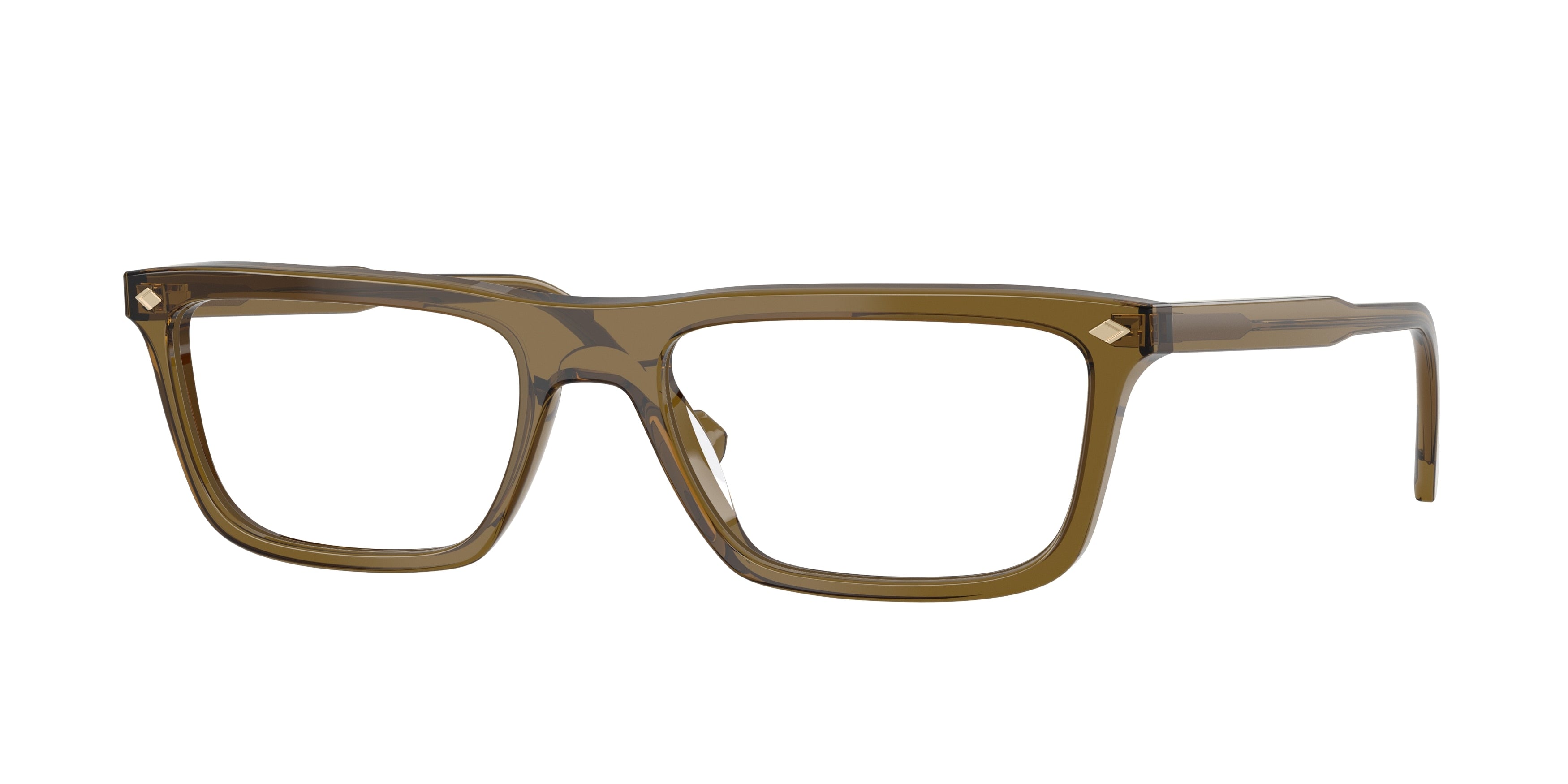 Vogue VO5686 Pillow Eyeglasses 3260-Transparent Olive Green 53-145-18 - Color Map Green