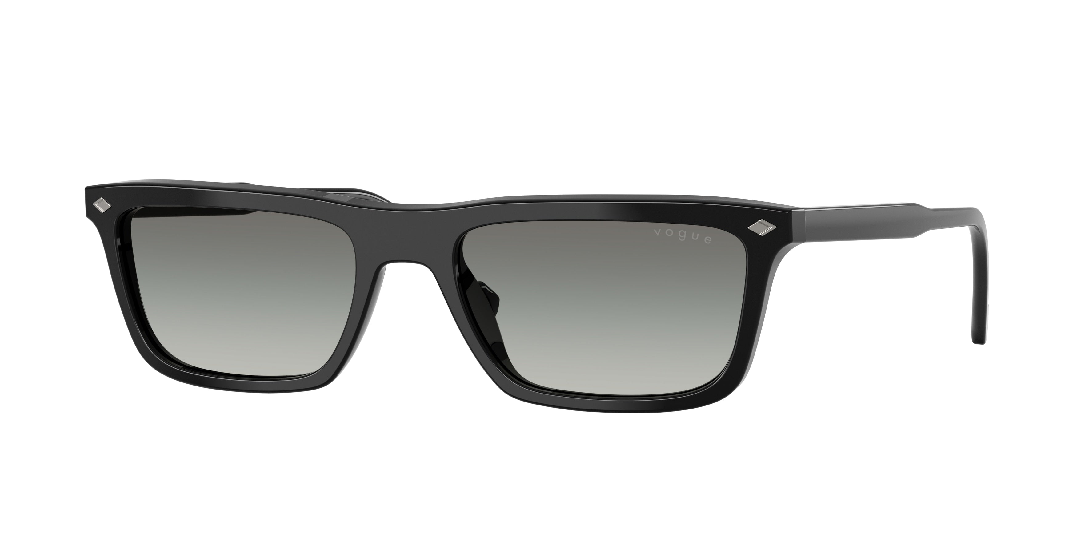 Vogue VO5687S Pillow Sunglasses W44/11-Black 55-145-18 - Color Map Black