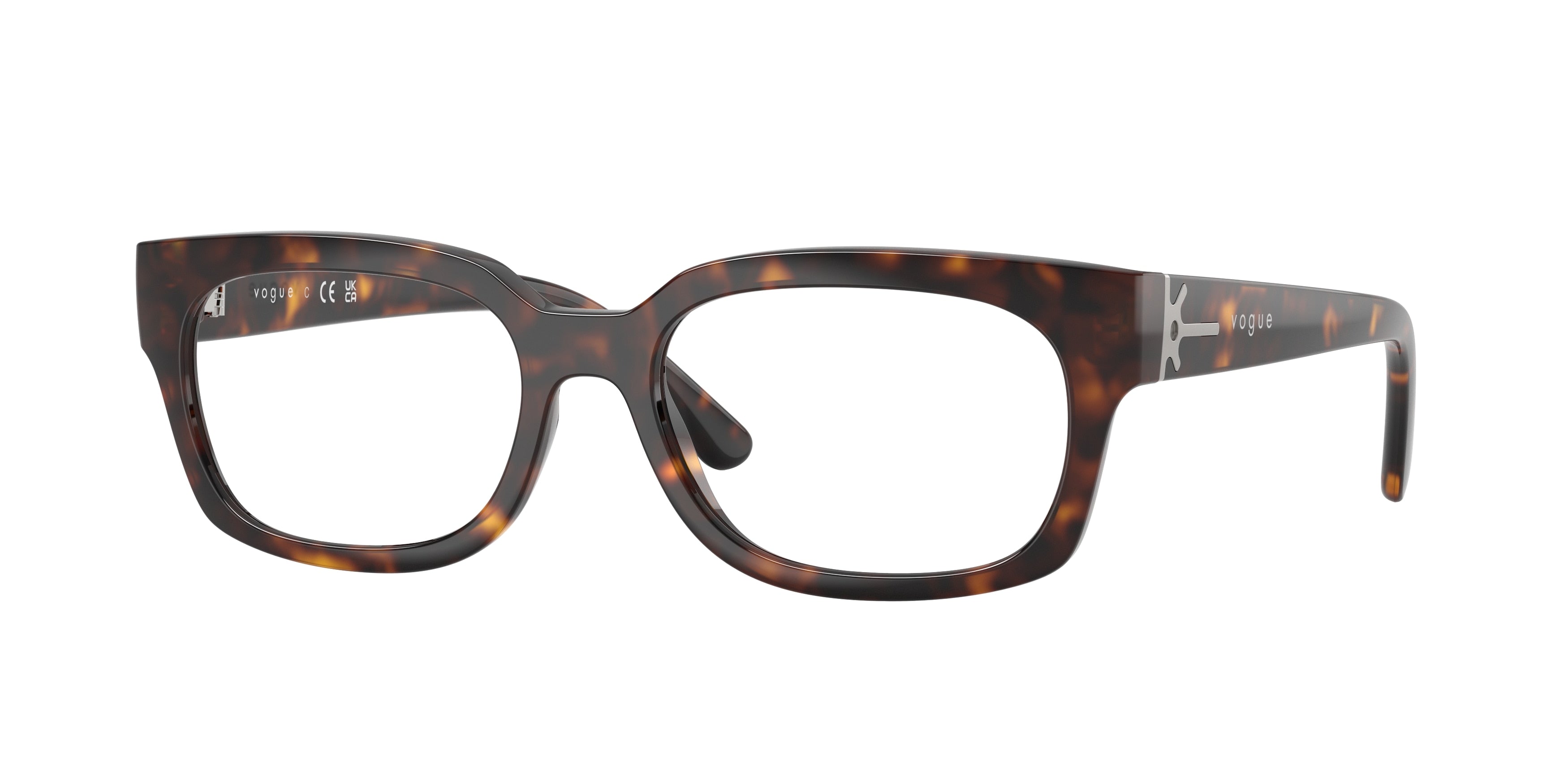 Vogue VO5689F Pillow Eyeglasses W656-Dark Havana 53-145-17 - Color Map Brown