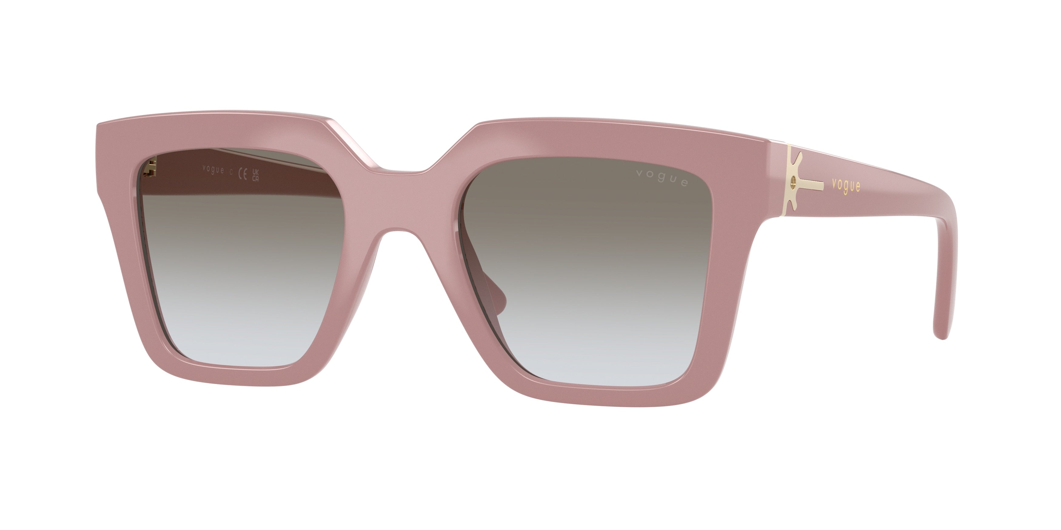 Vogue VO5690S Square Sunglasses 307411-Full Antique Pink 49-140-21 - Color Map Pink