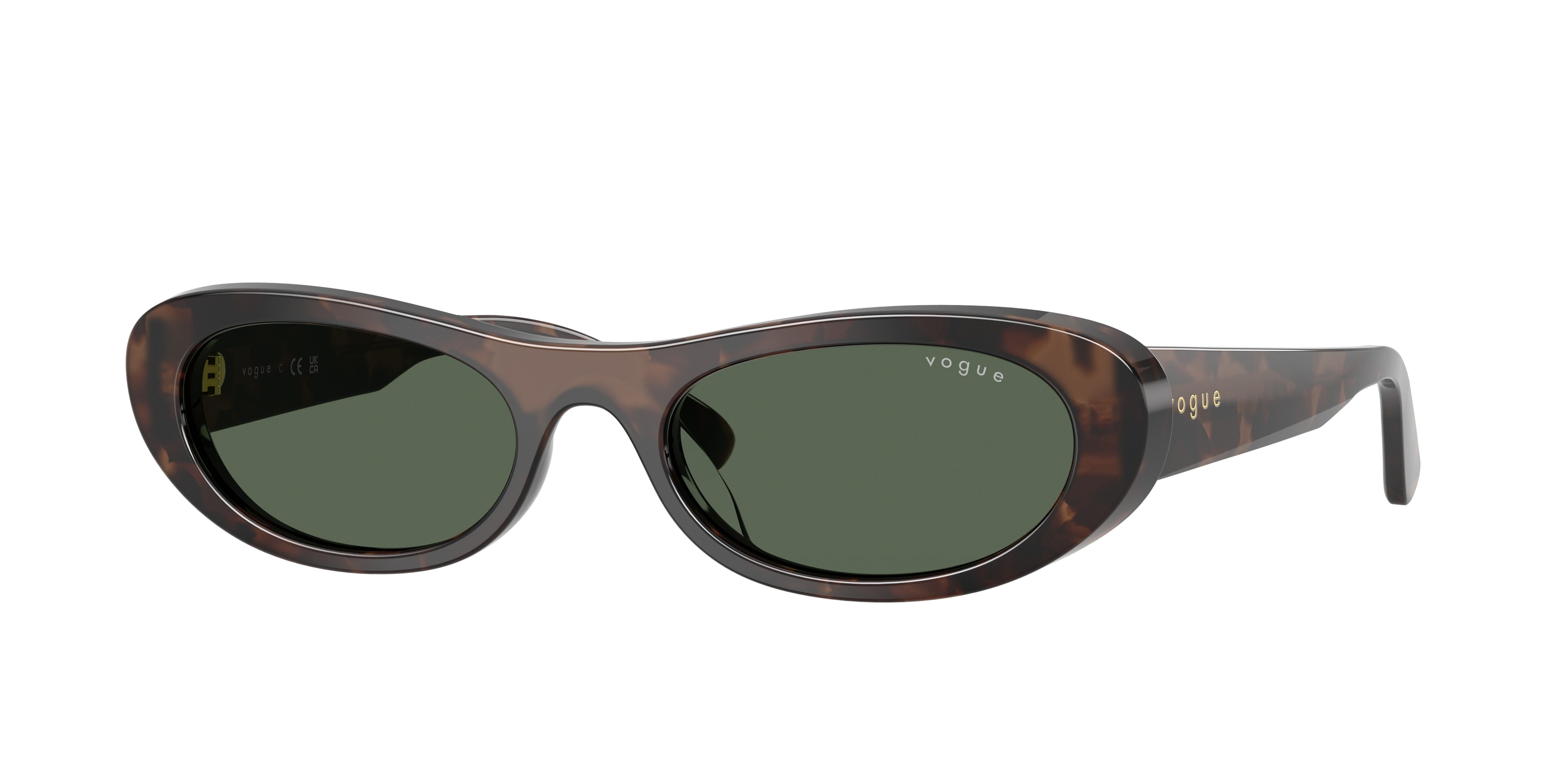 Vogue VO5695SU Oval Sunglasses 327971-Milky Brown Havana 53-140-19 - Color Map Brown