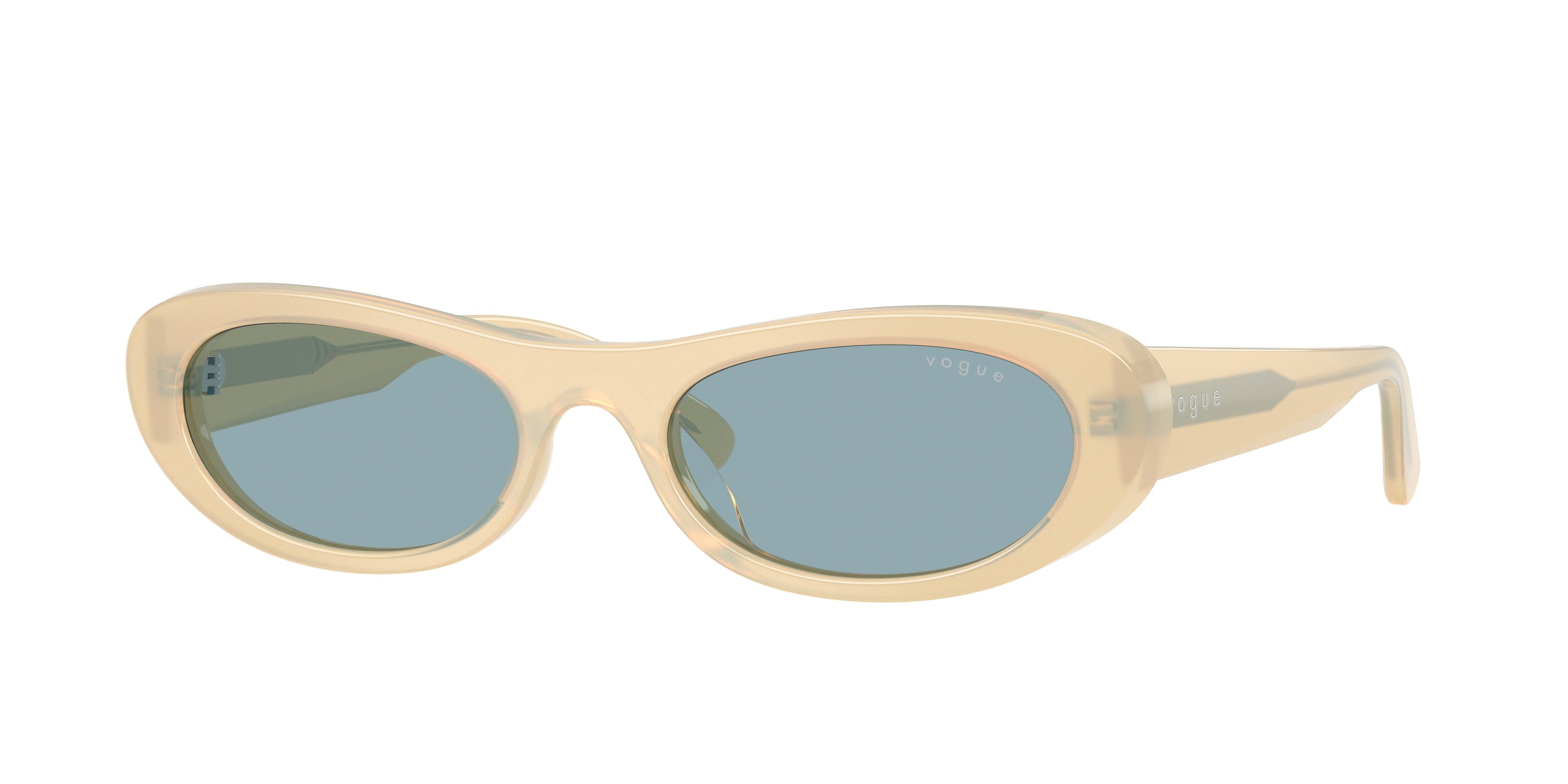 Vogue VO5695SU Oval Sunglasses 328080-Milky Vanilla 53-140-19 - Color Map White