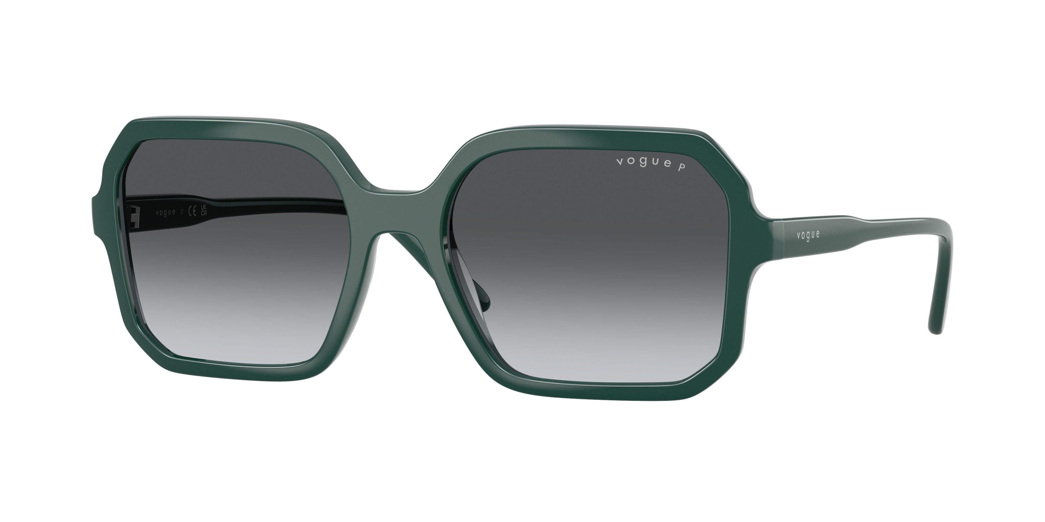 Vogue VO5696SF Square Sunglasses 3285T3-Transparent Light Blue 55-145-18 - Color Map Blue