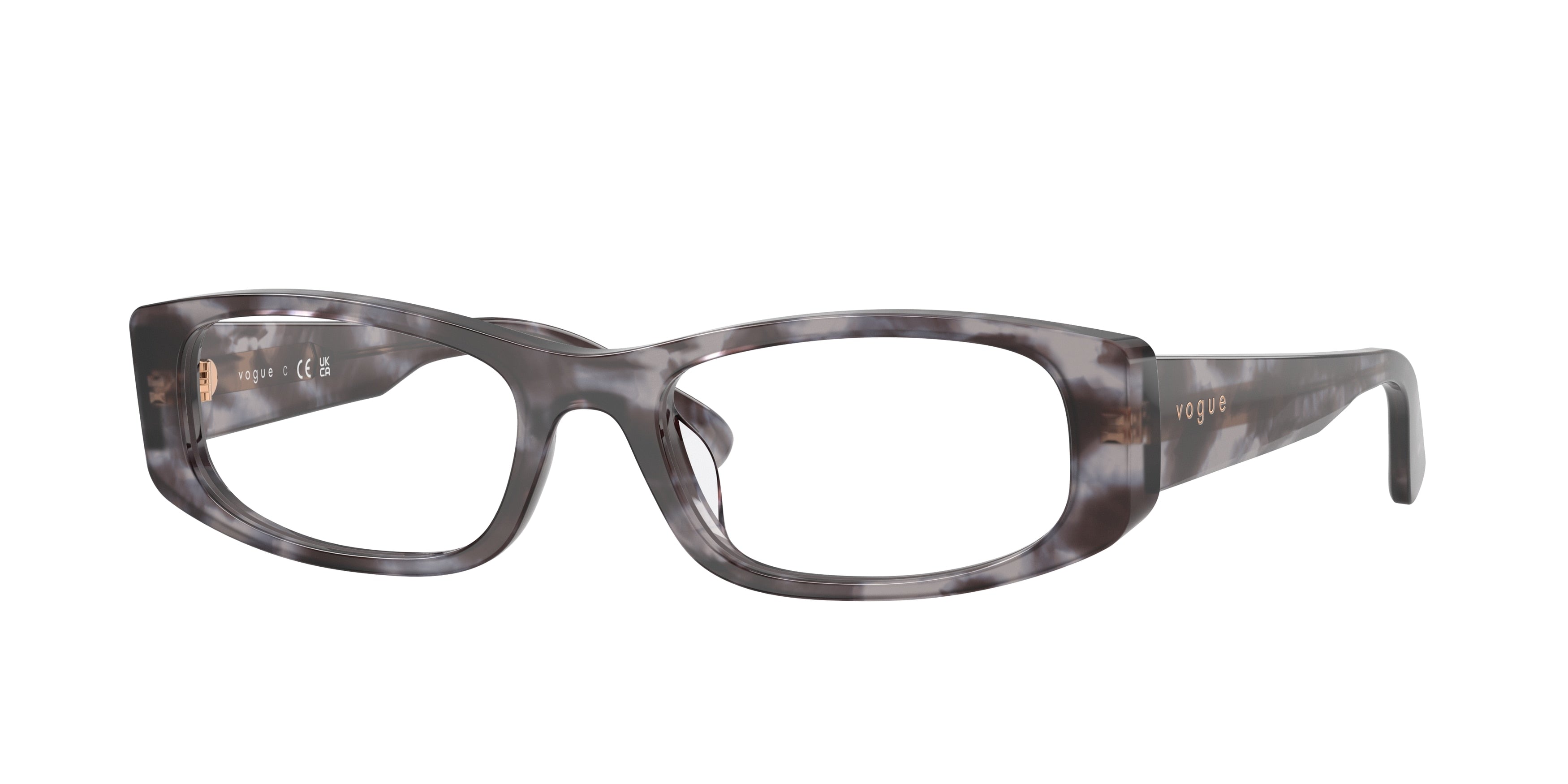 Vogue VO5699U Pillow Eyeglasses 3291-Milky Grey Havana 53-140-18 - Color Map Tortoise