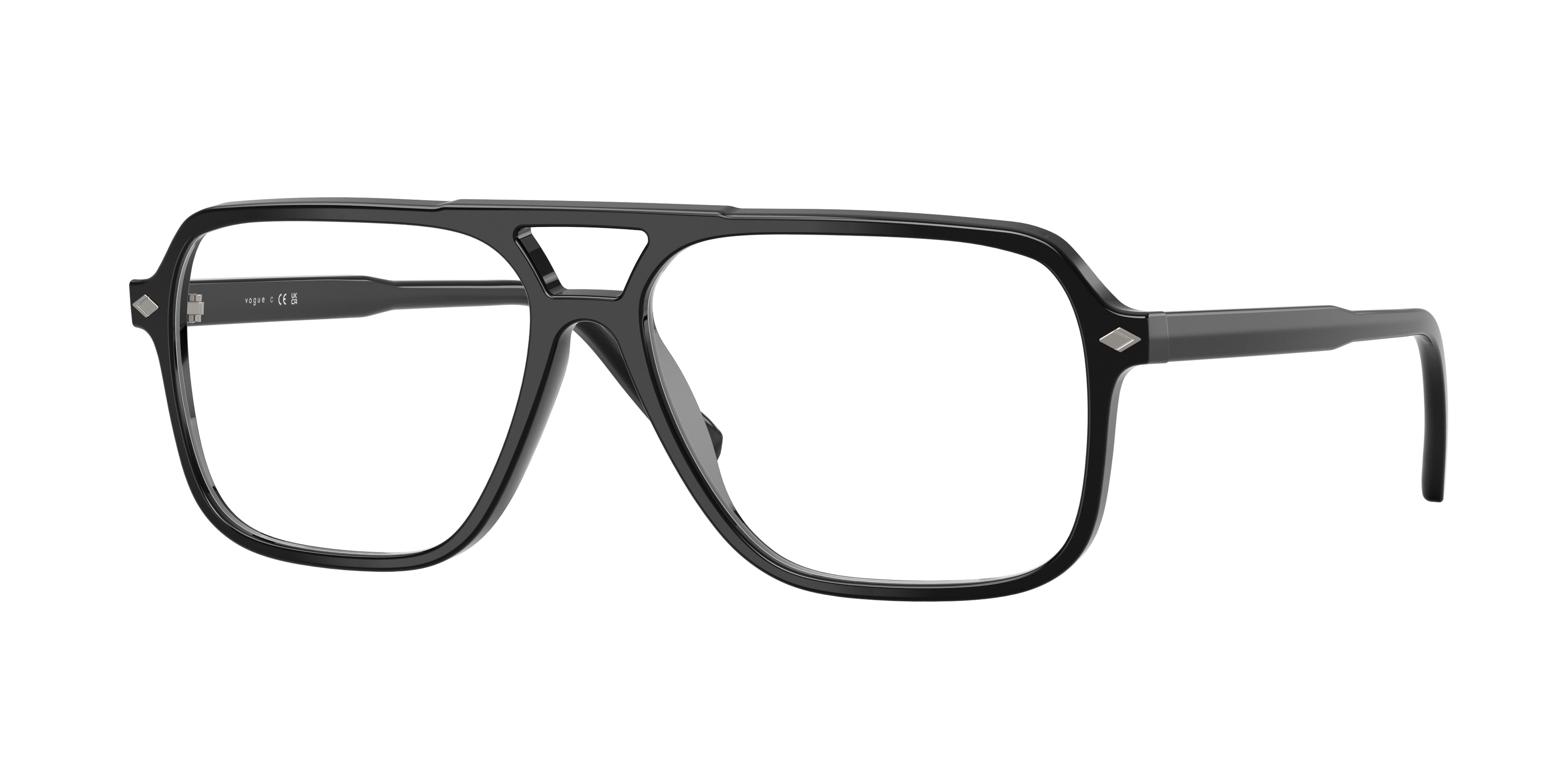 Vogue VO5709 Pillow Eyeglasses W44-Black 57-145-14 - Color Map Black