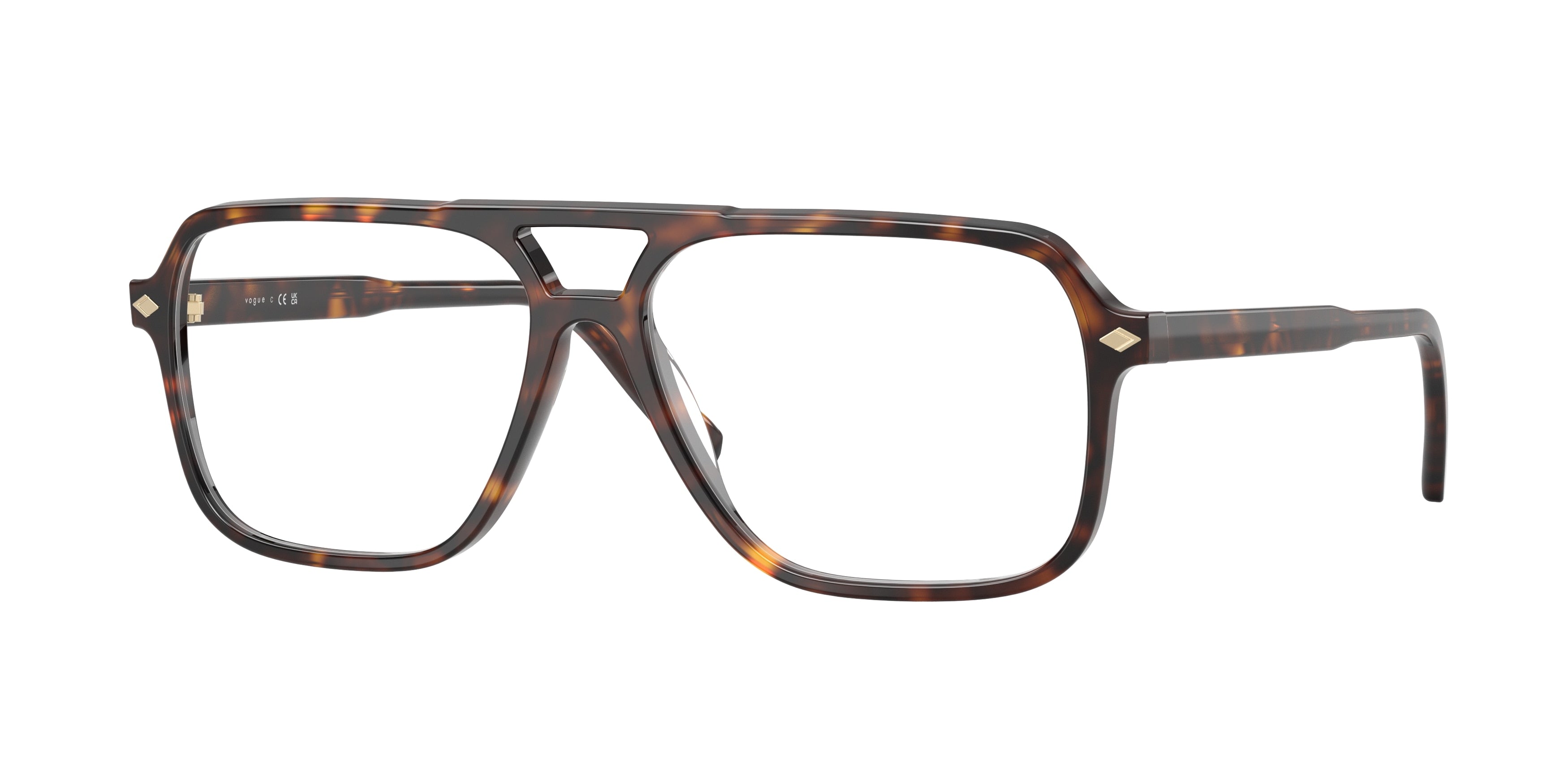 Vogue VO5709 Pillow Eyeglasses W656-Dark Havana 55-145-14 - Color Map Brown