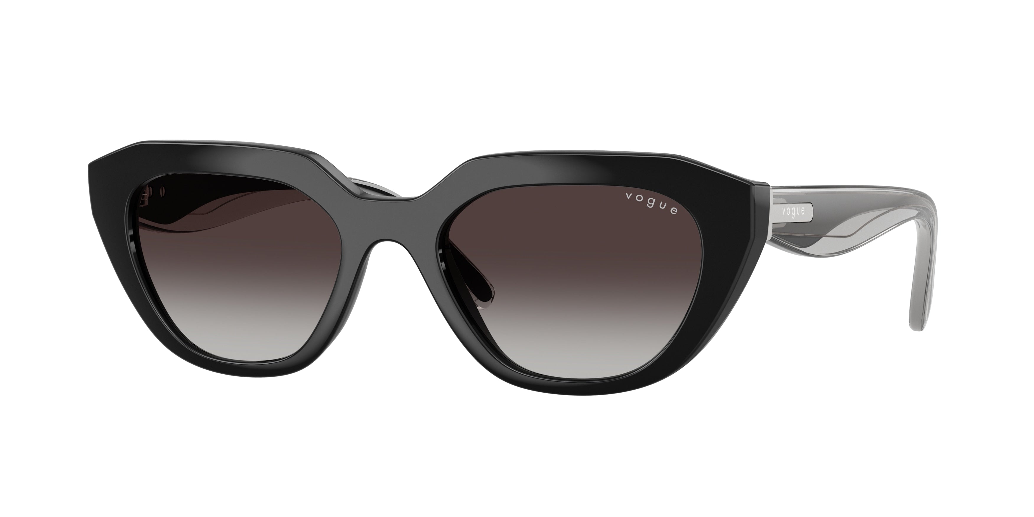 Vogue VO5711S Irregular Sunglasses W44/8G-Black 51-140-19 - Color Map Black