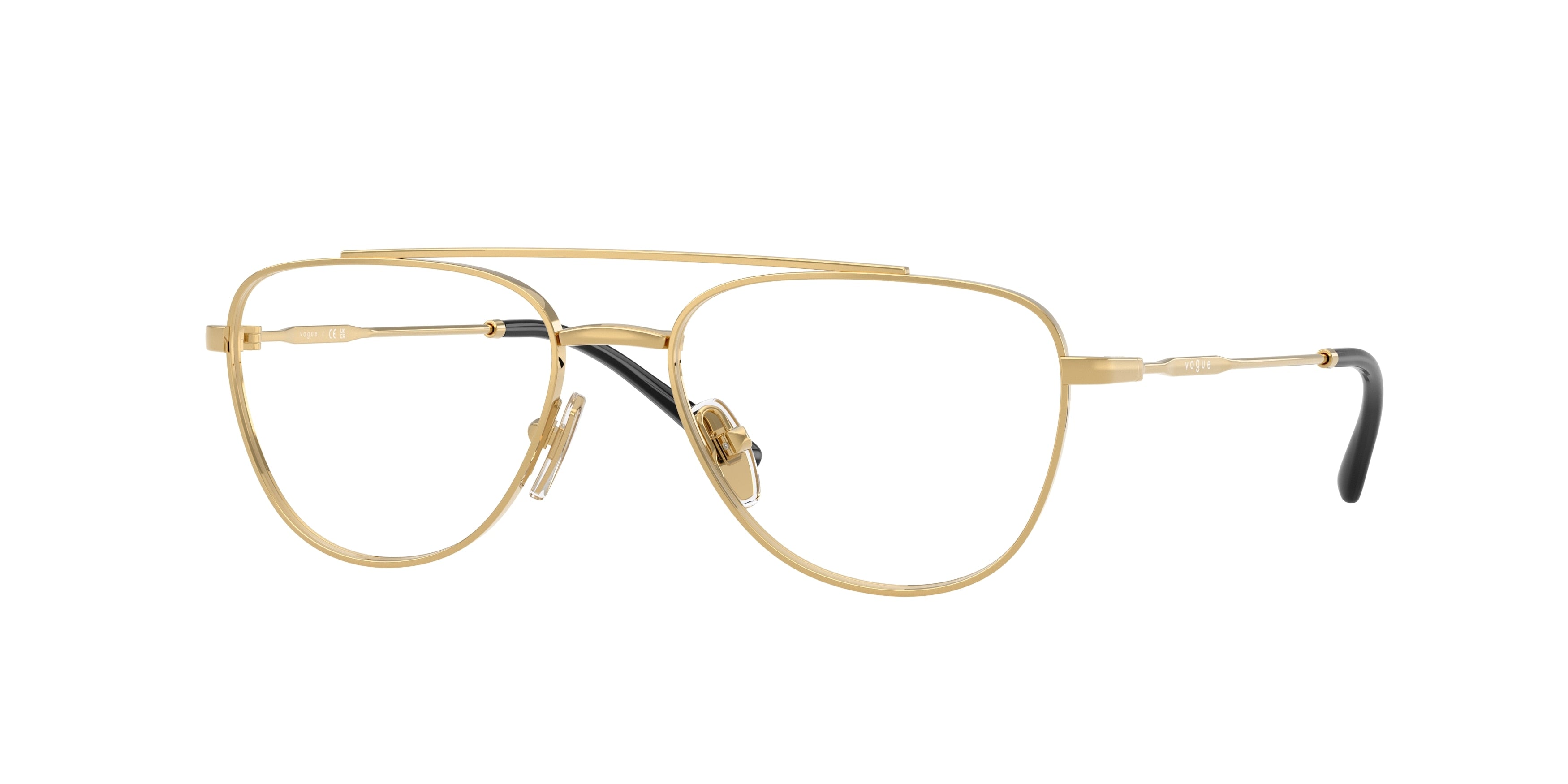 VOGUE JUNIOR OPHTHAL VY1001 Pilot Eyeglasses 280-Gold 50-130-16 - Color Map Gold