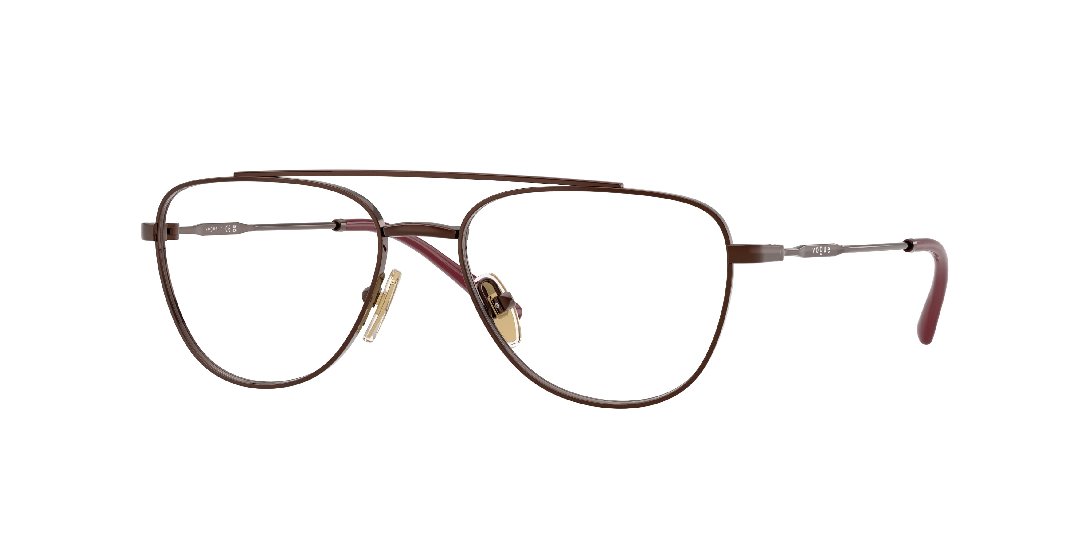 VOGUE JUNIOR OPHTHAL VY1001 Pilot Eyeglasses 5074-Copper 50-130-16 - Color Map Copper